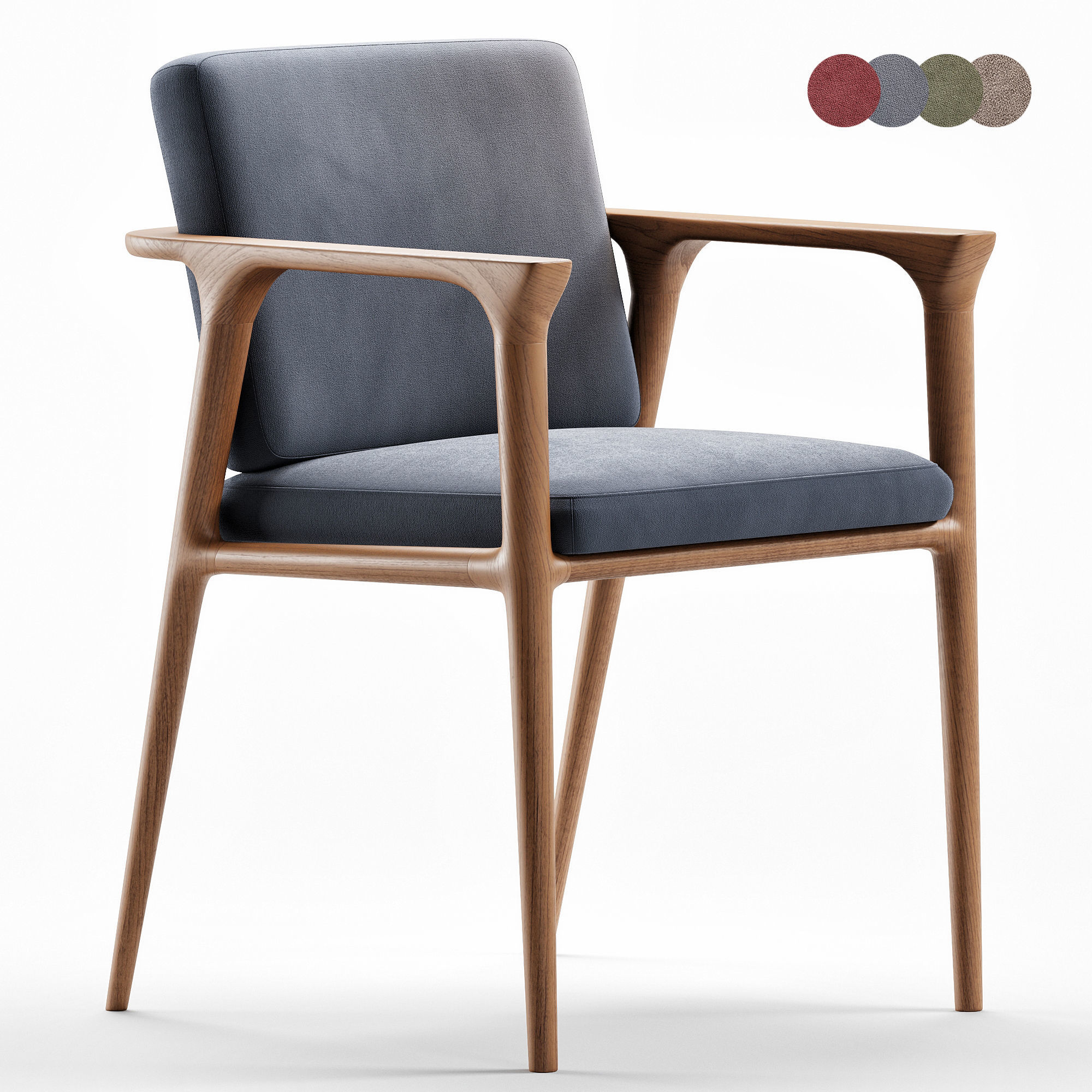 Zio chair 3D model_2