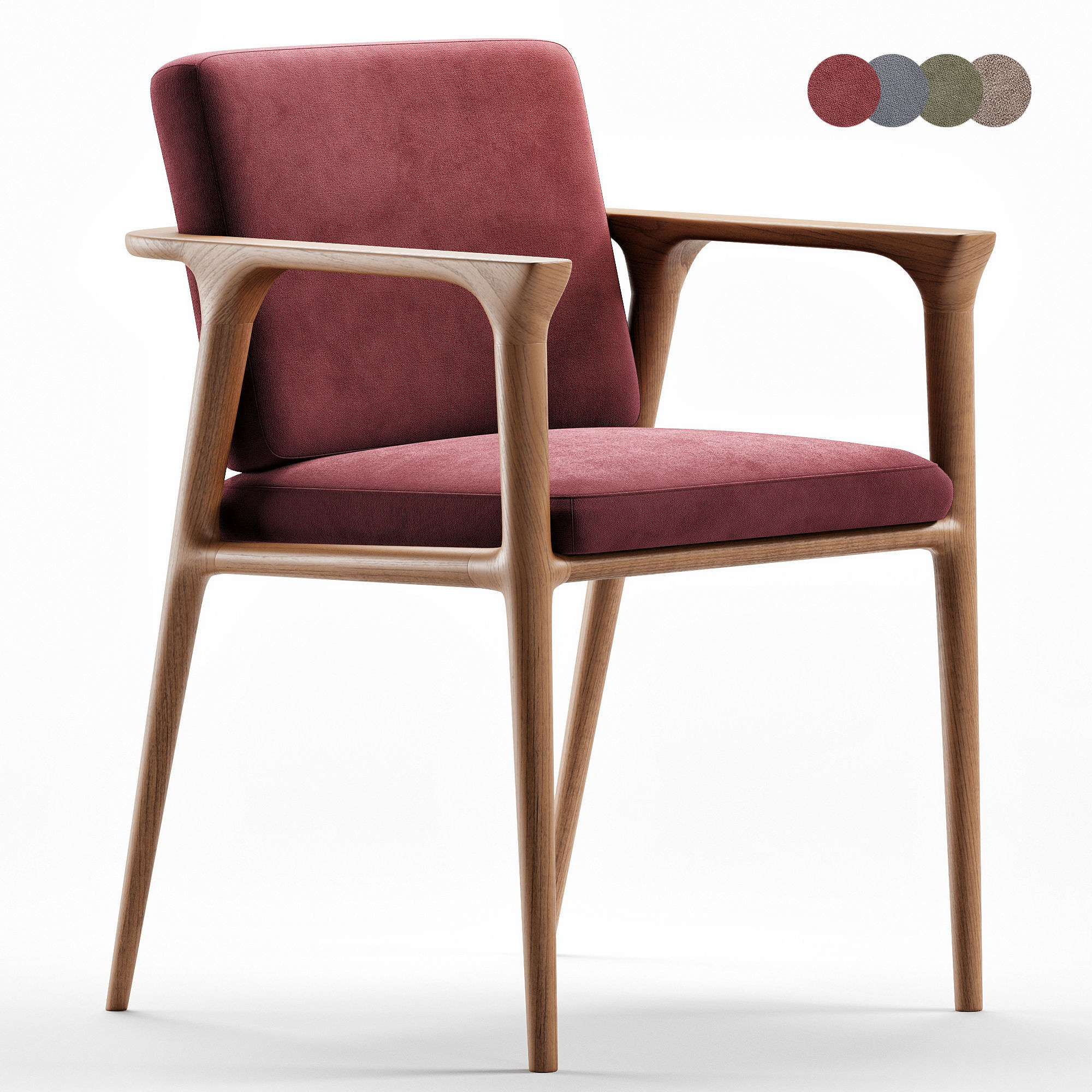 Zio chair 3D model_3