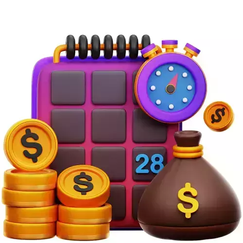Annuities 3D Icon Low-poly 3D model