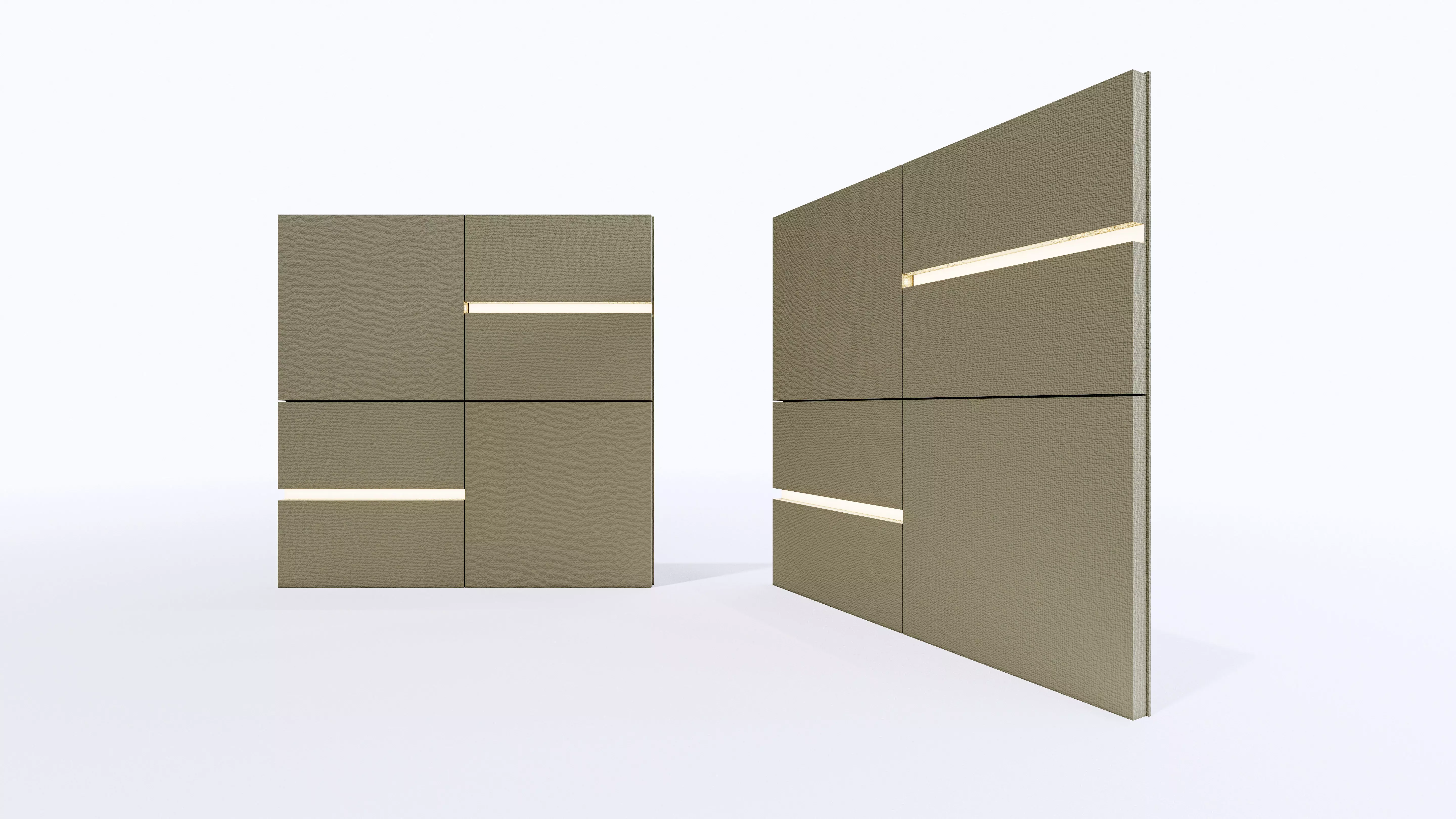 Wall decorative light 3d panel Free 3D model_0