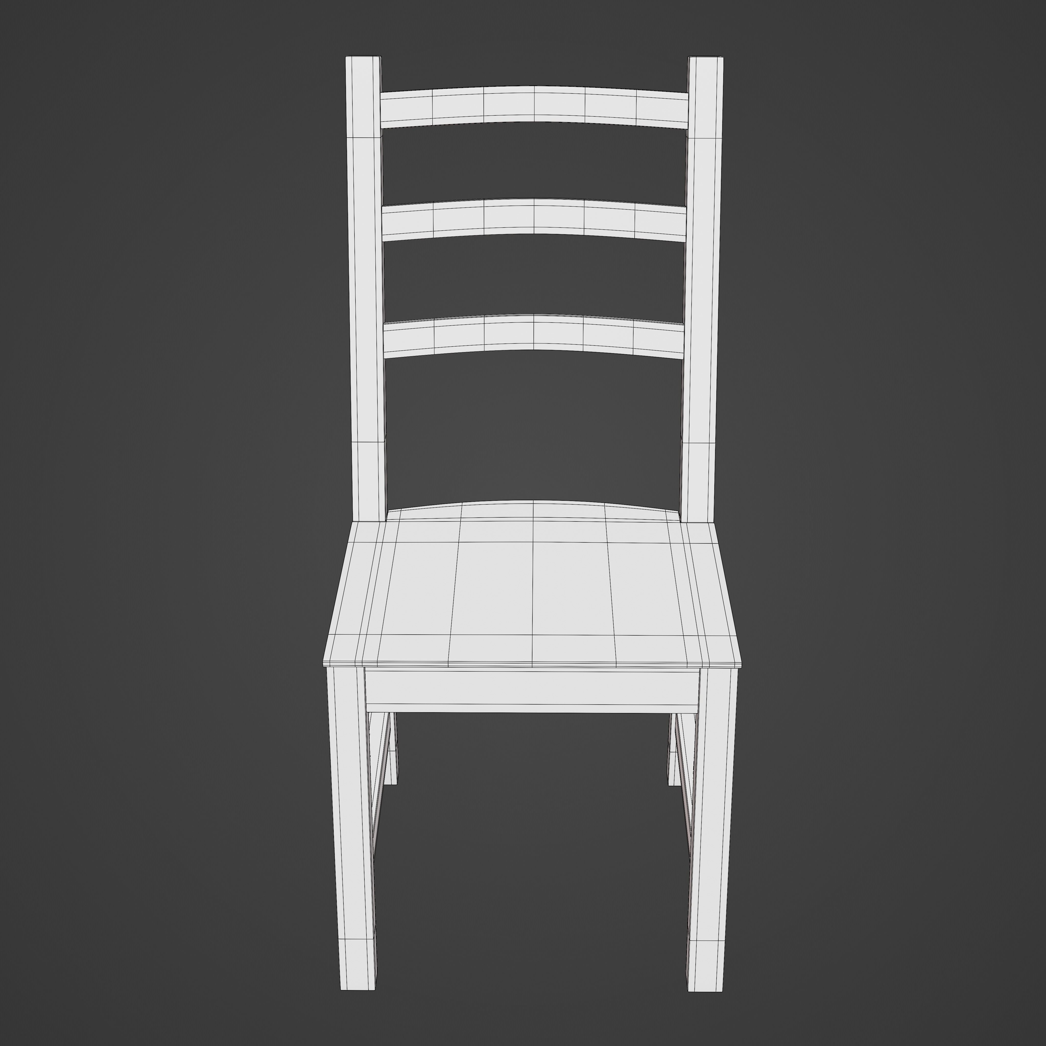 Dining Chair 3D model_23