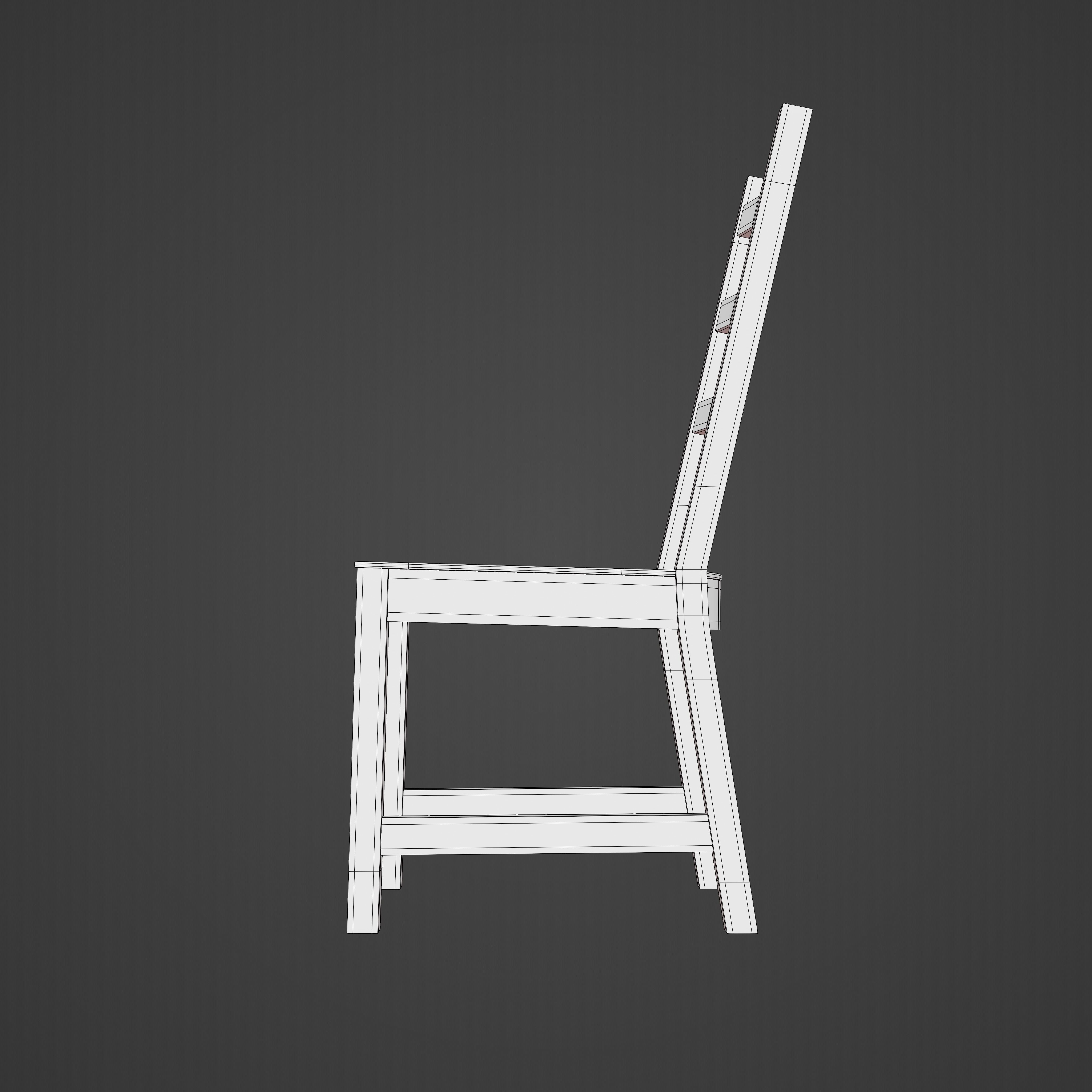 Dining Chair 3D model_25
