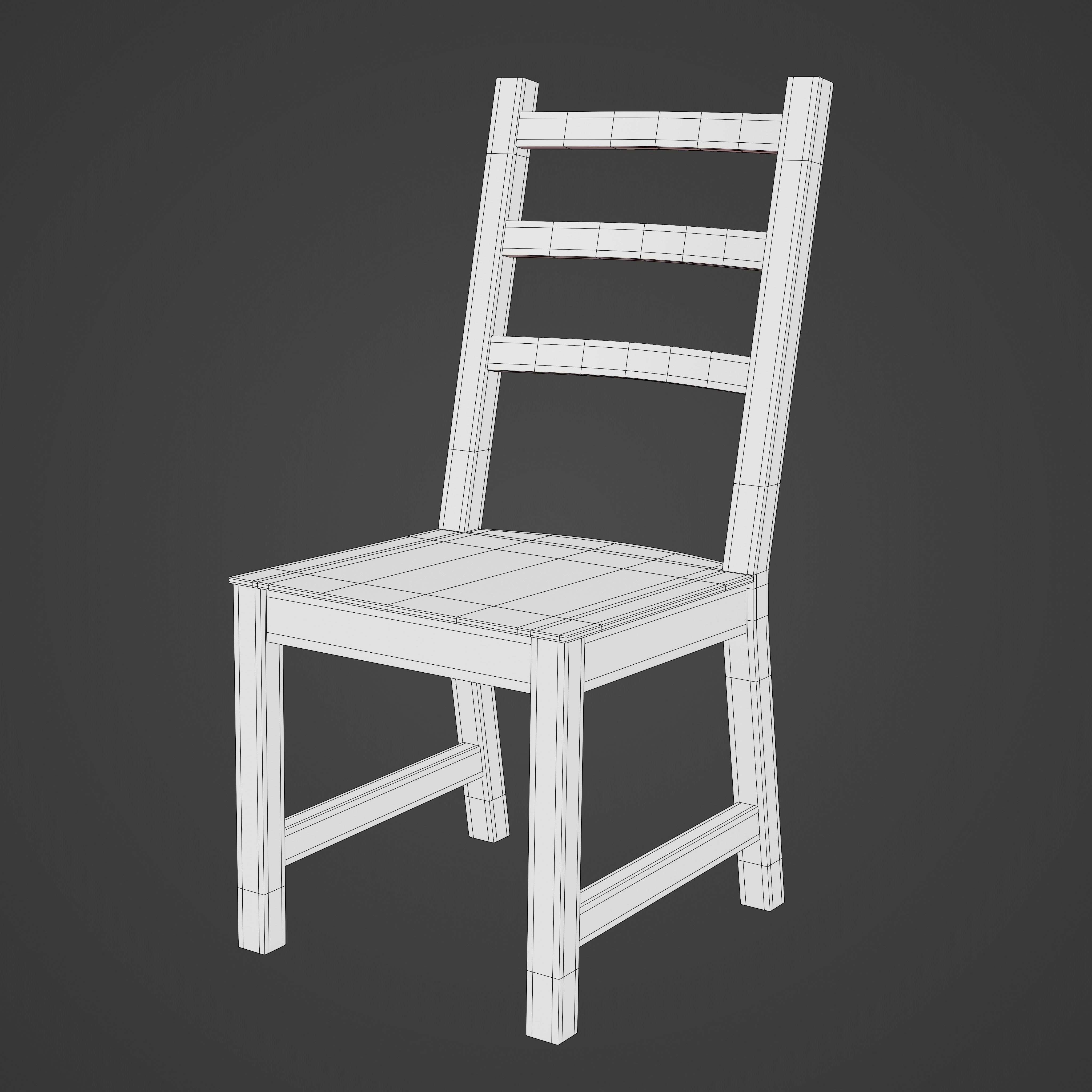 Dining Chair 3D model_22