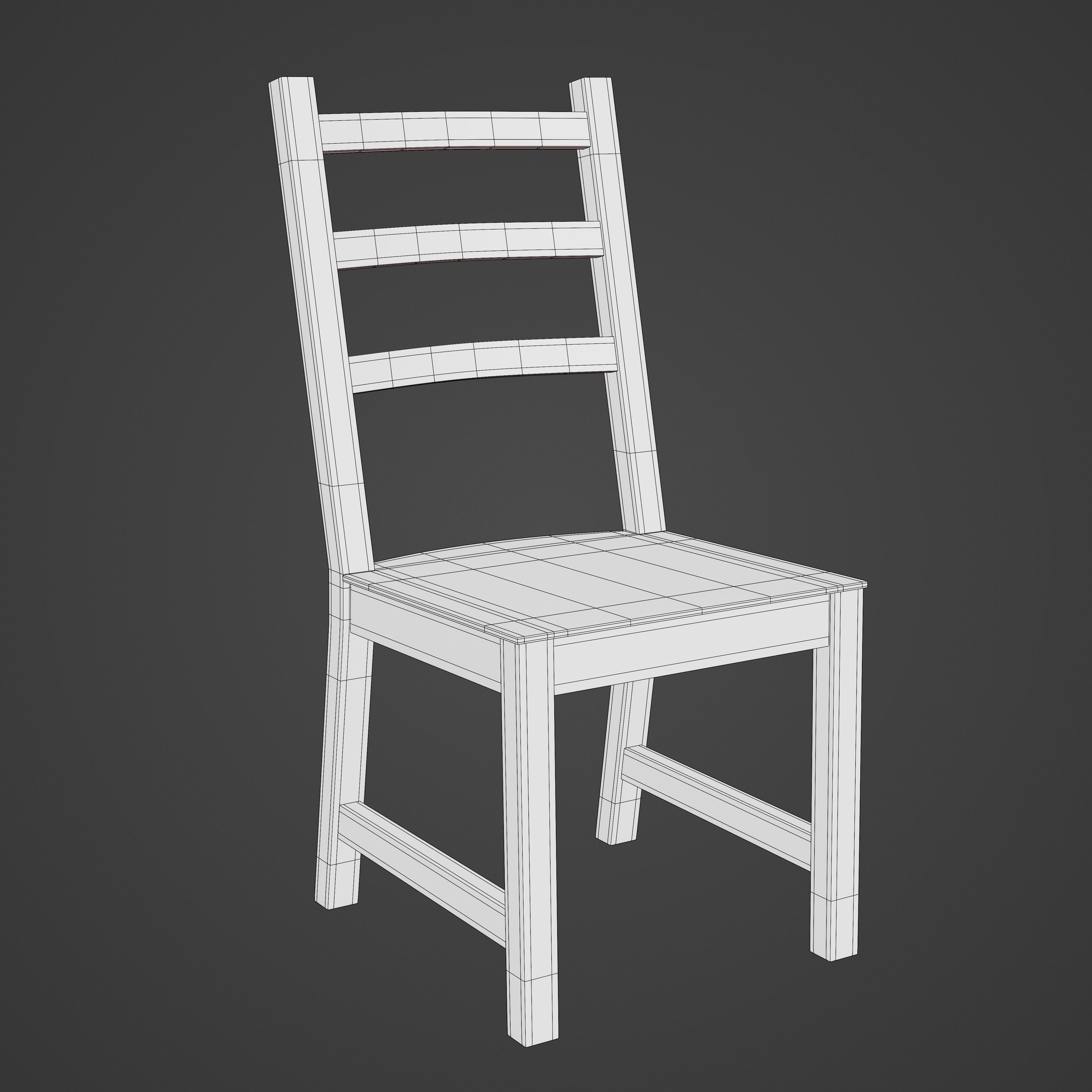 Dining Chair 3D model_24