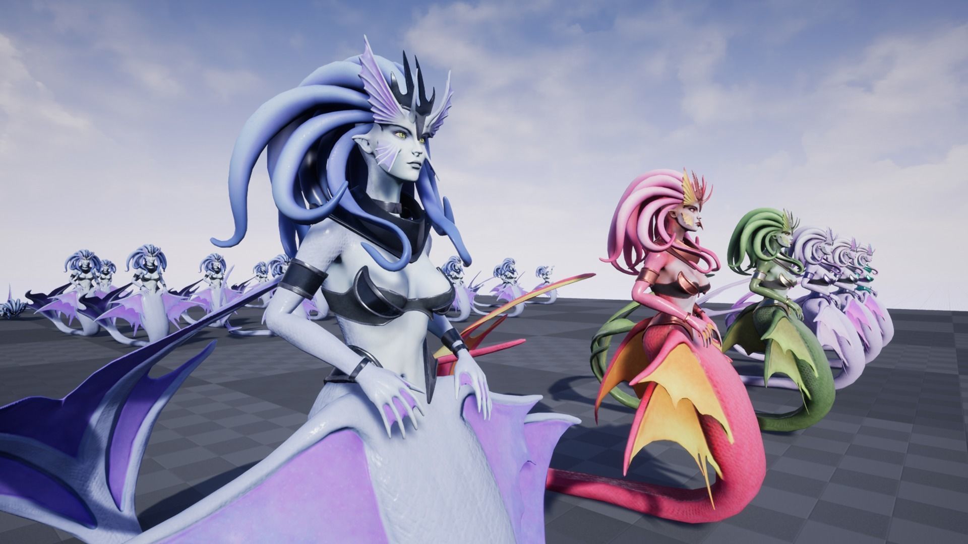 Siren Low-poly 3D model_8