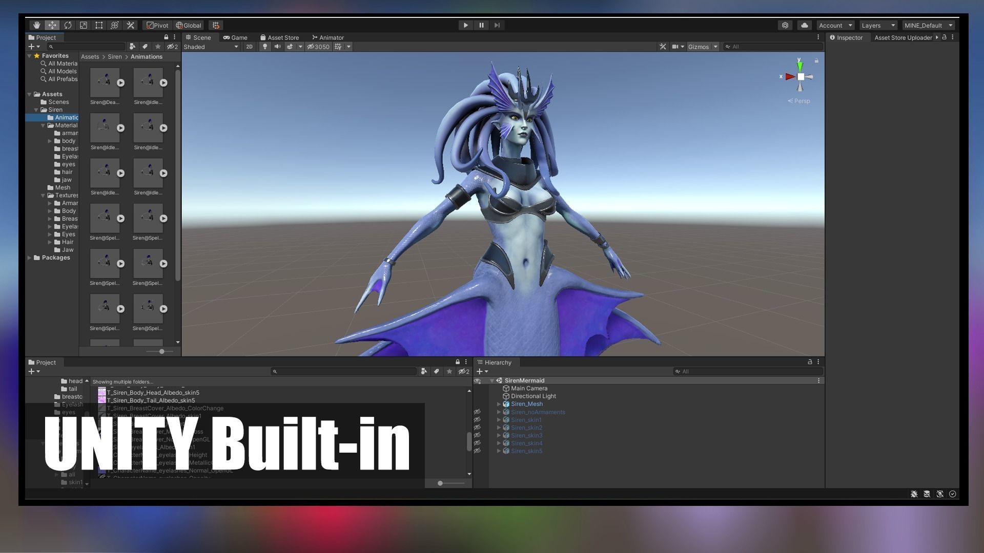 Siren Low-poly 3D model_13