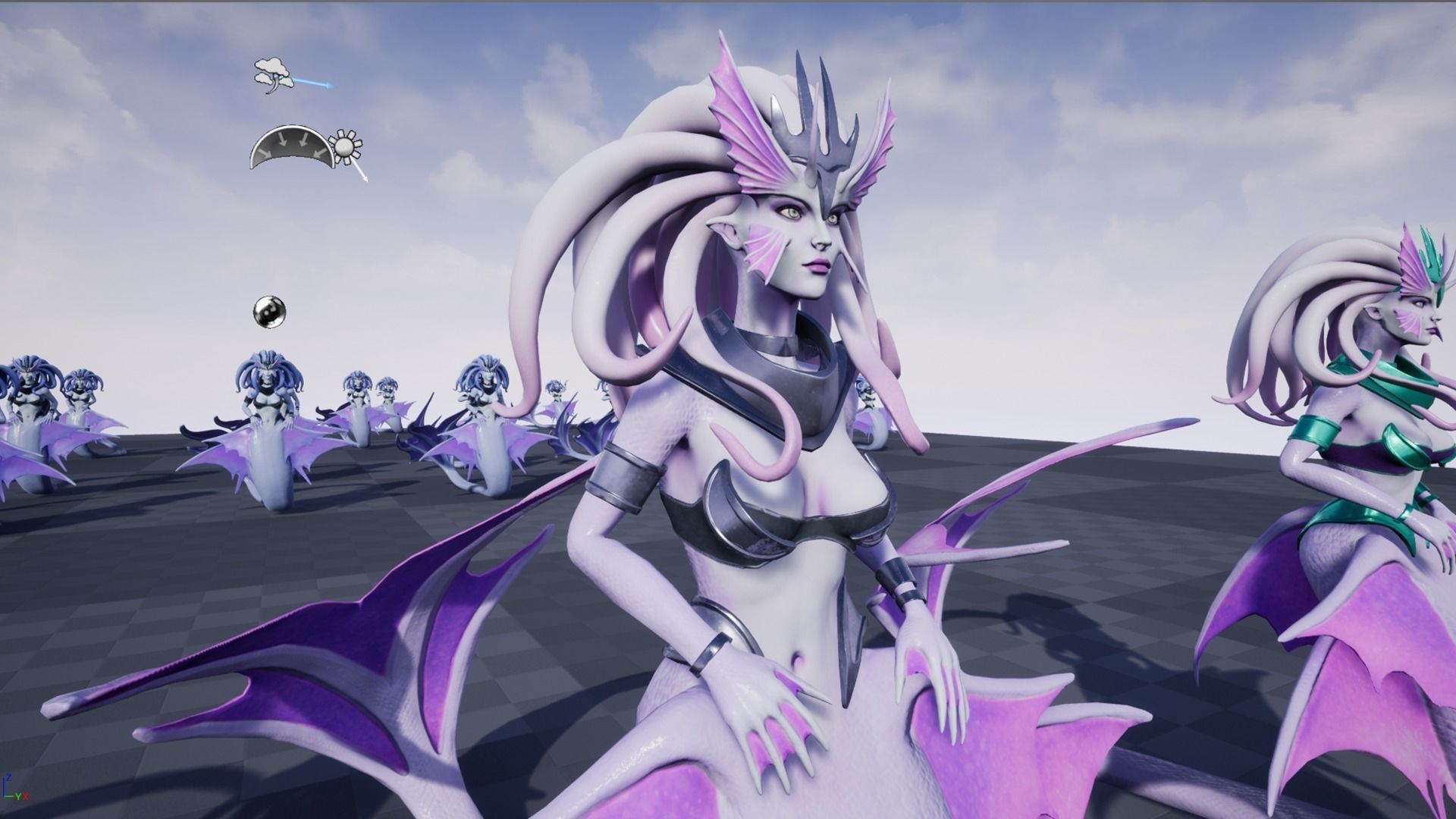 Siren Low-poly 3D model_9