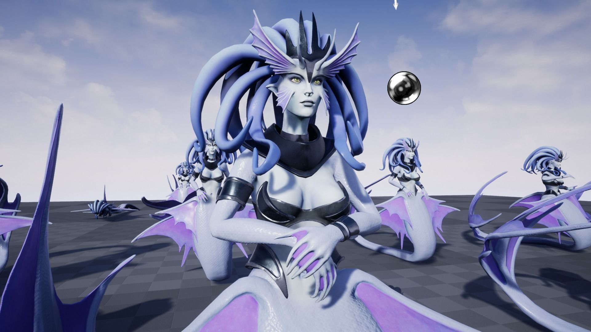 Siren Low-poly 3D model_7