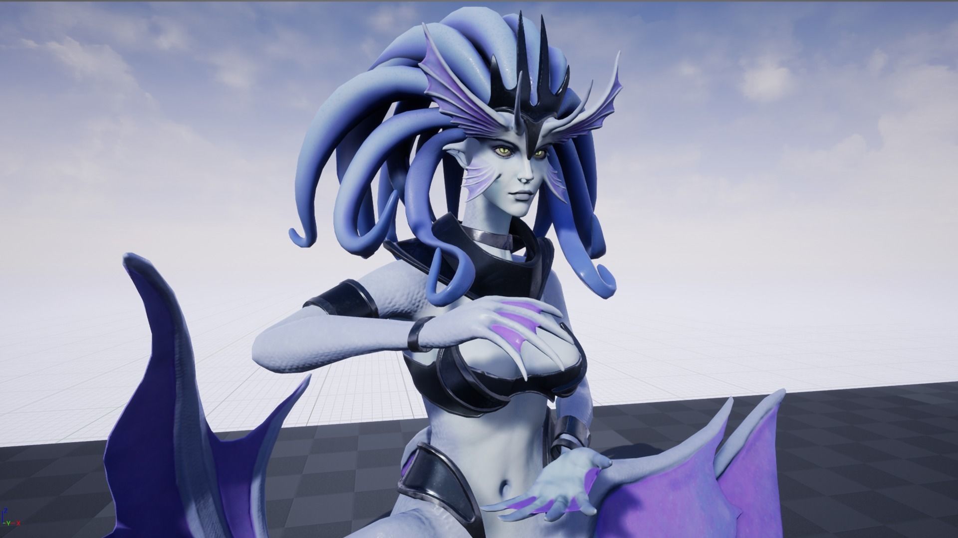 Siren Low-poly 3D model_12