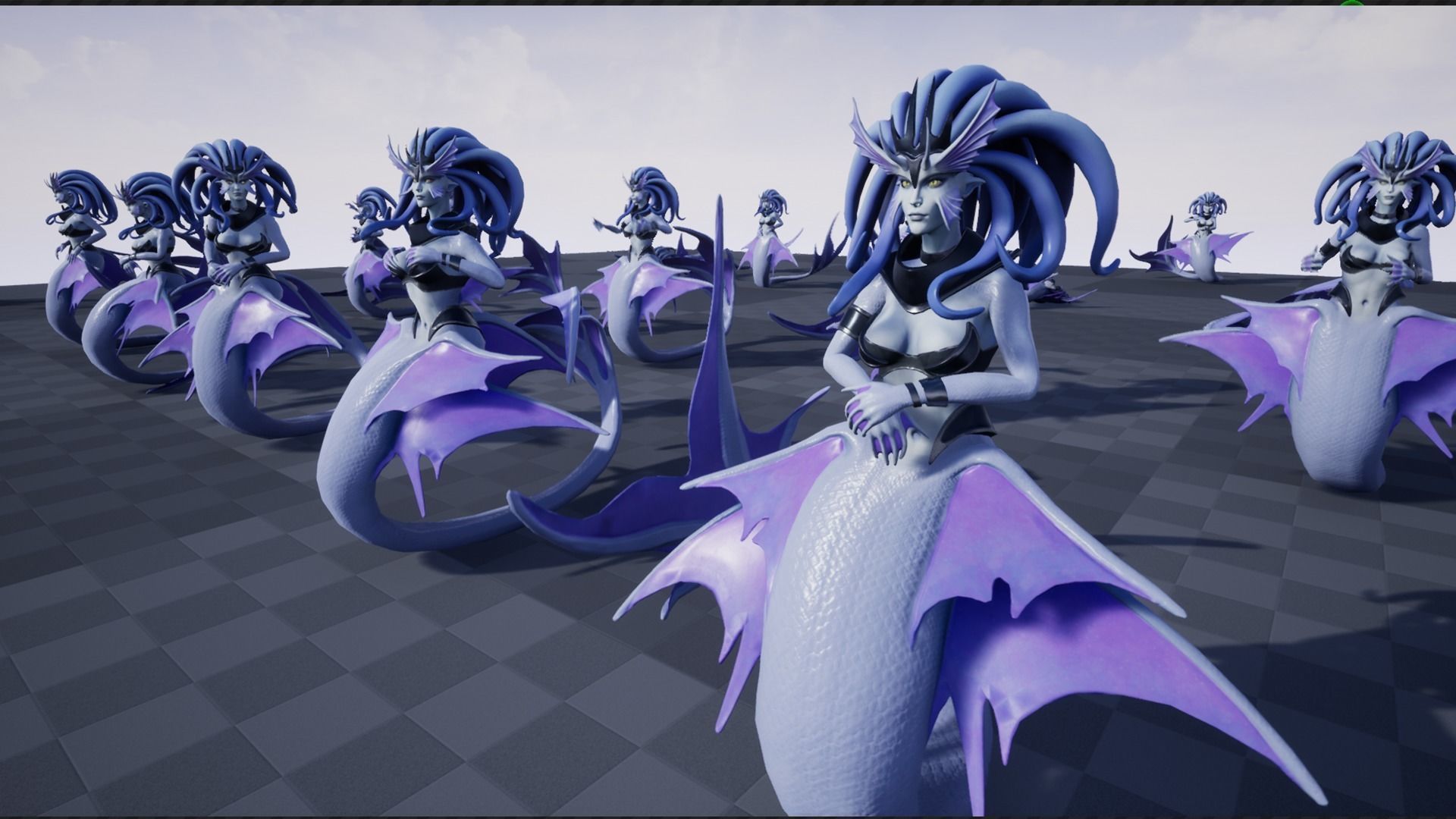 Siren Low-poly 3D model_10