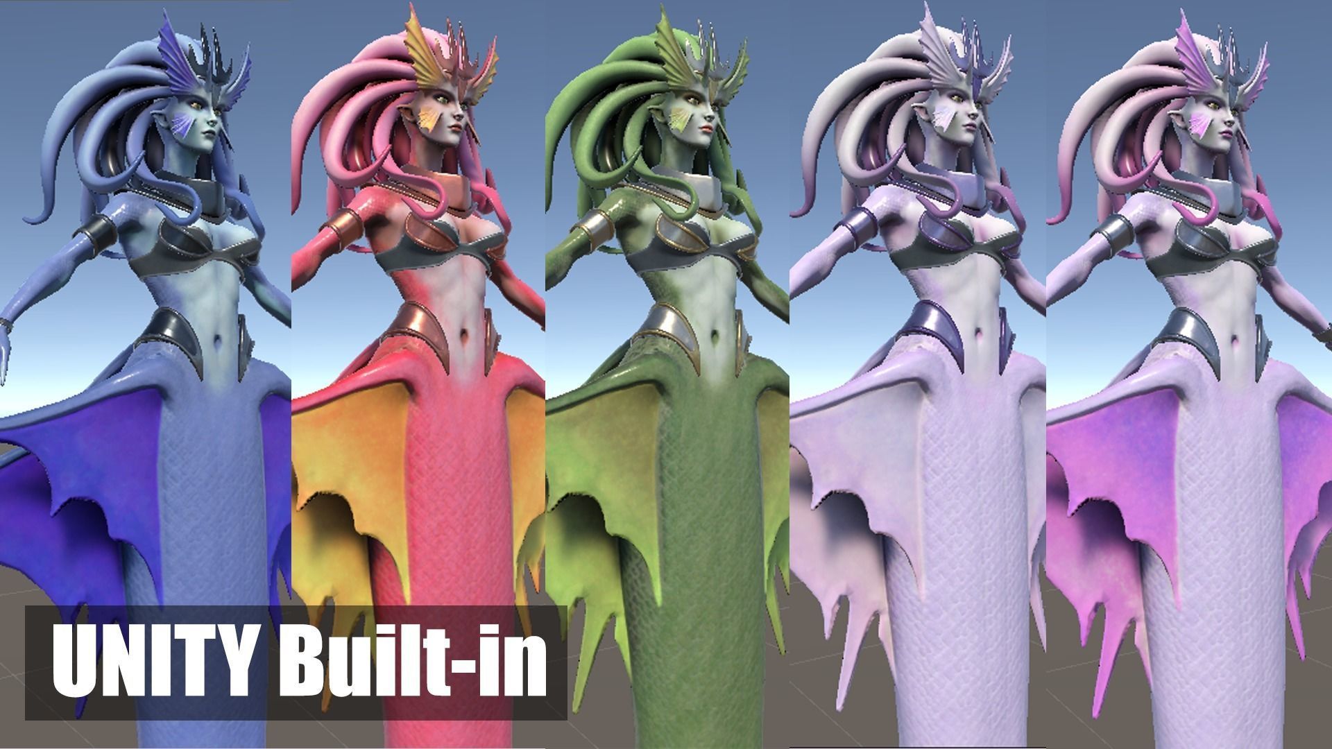 Siren Low-poly 3D model_14