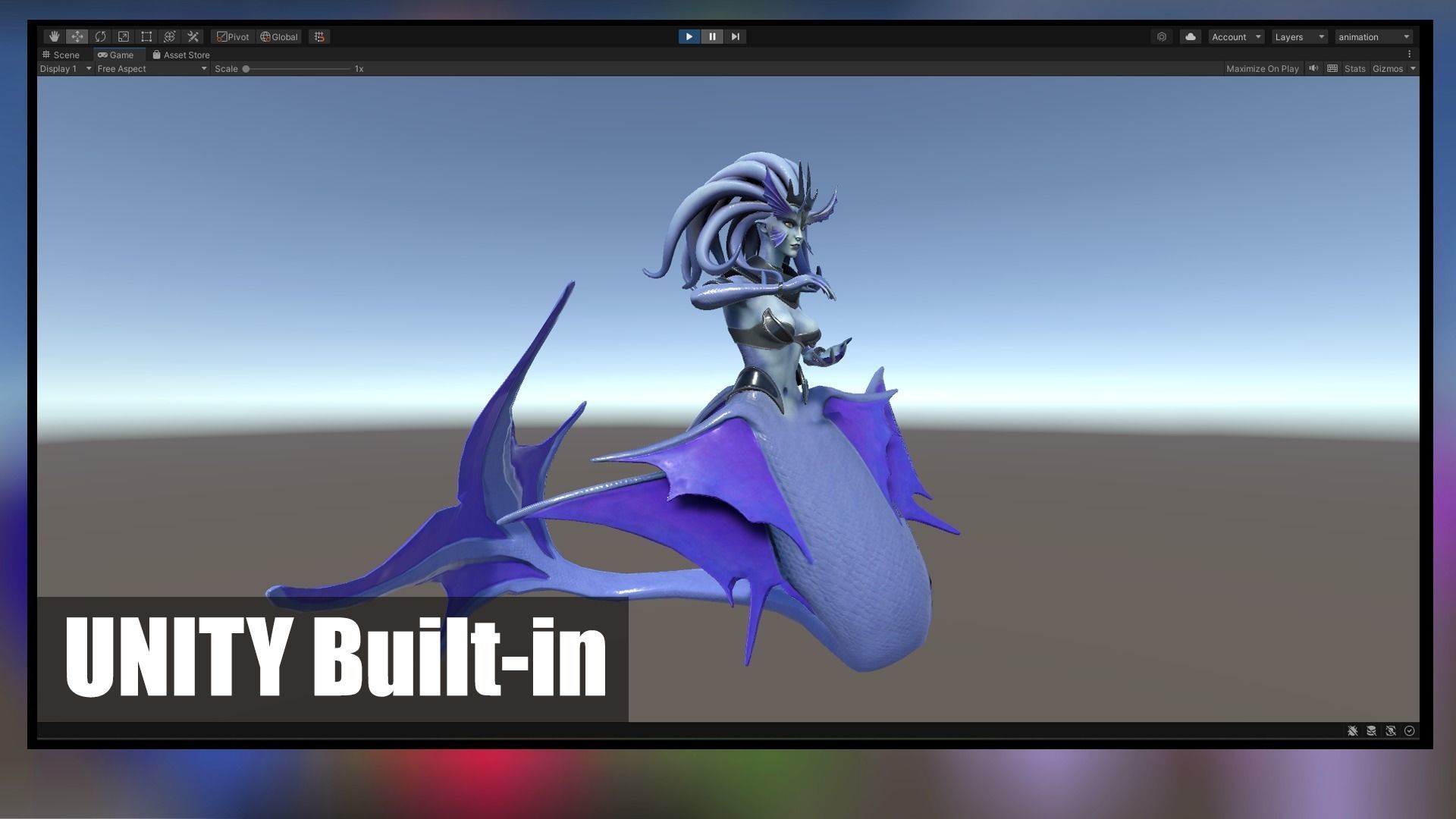 Siren Low-poly 3D model_16