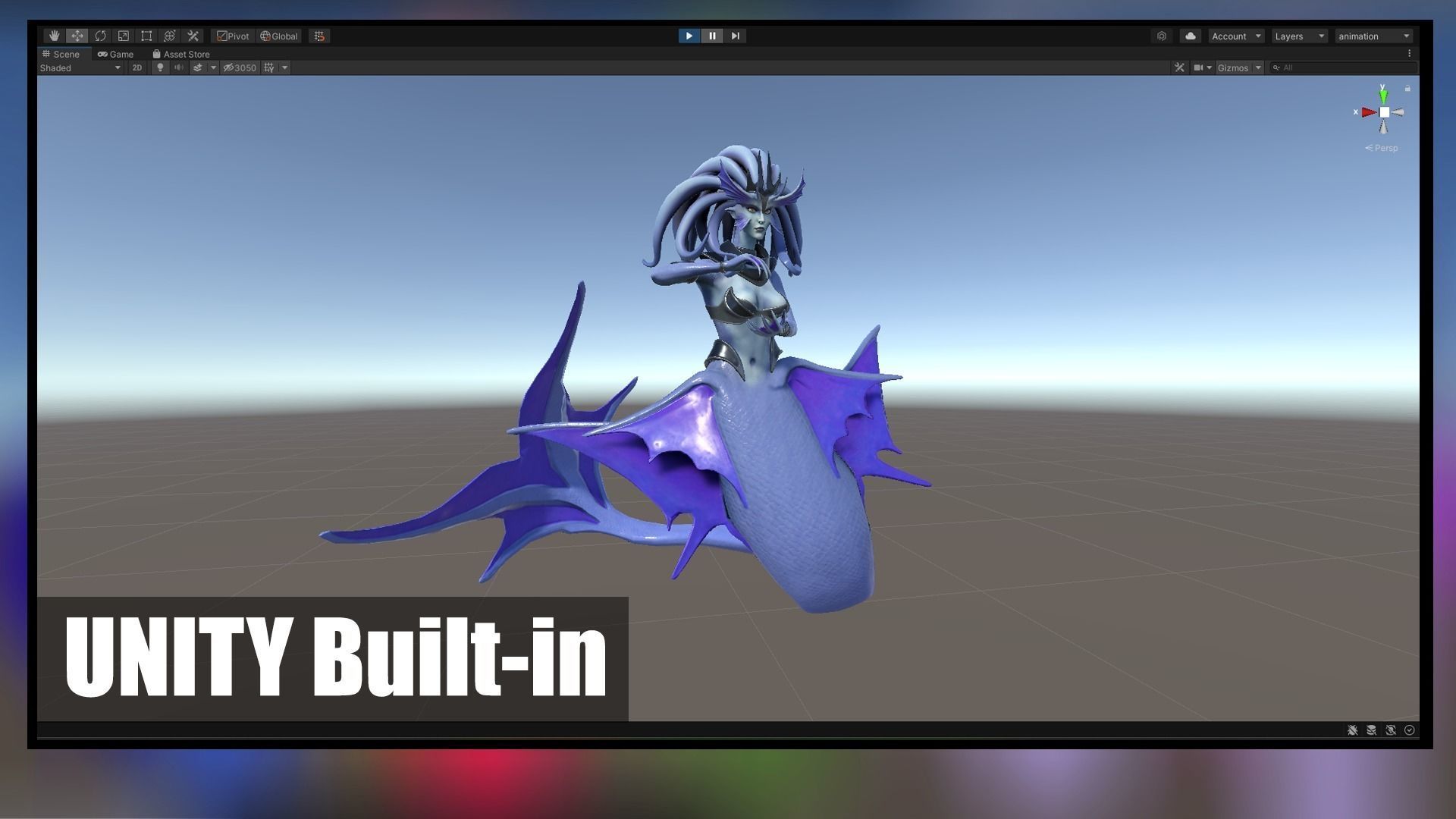 Siren Low-poly 3D model_15