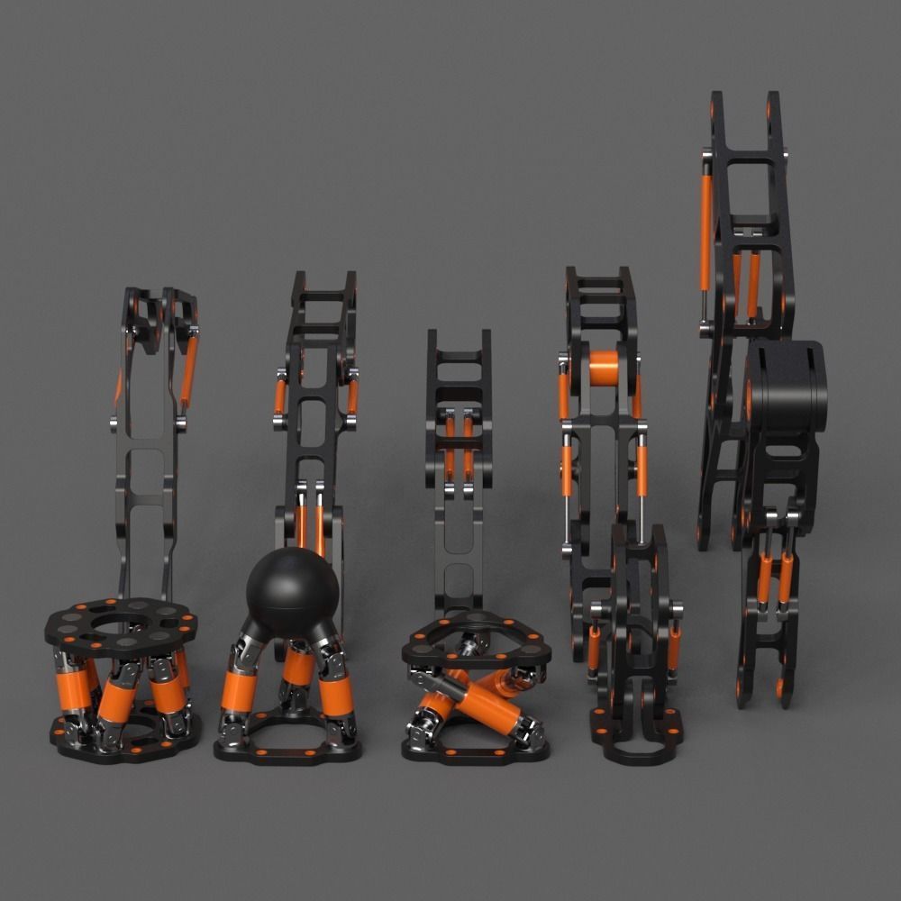 MACHINED MECHA DETAILS KIT-BASH 3D model_9