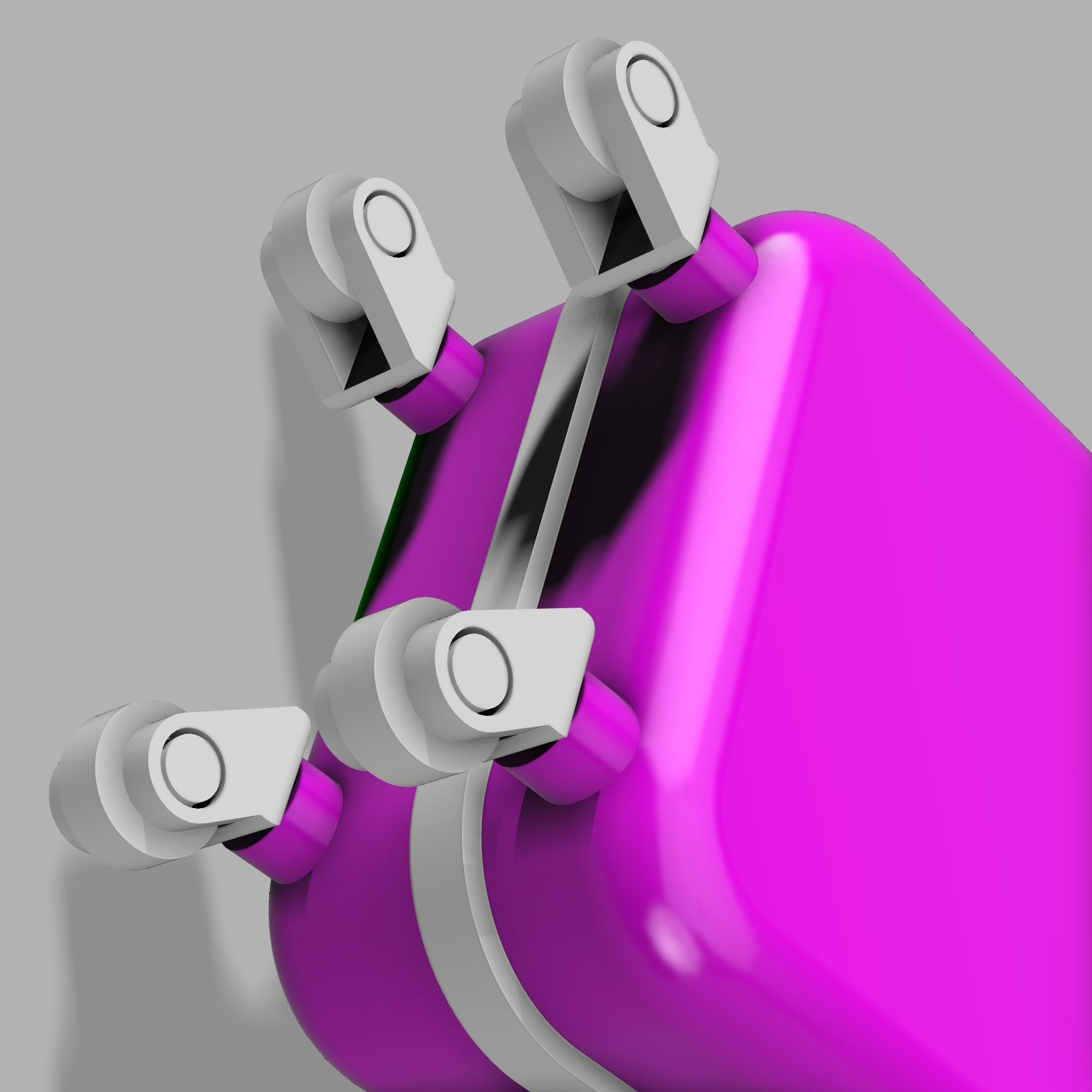 Barbie Suitcase Trolley Spinner Suitcase Rolling  STL File 3D print model_8