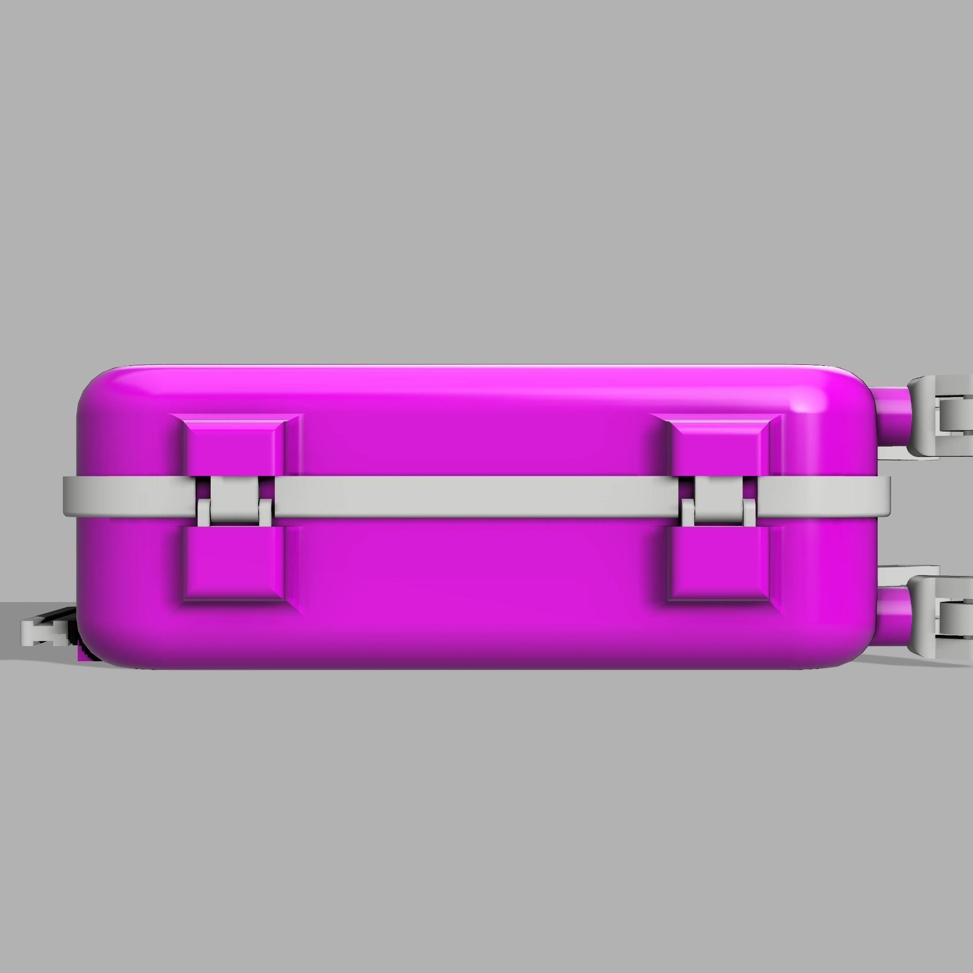 Barbie Suitcase Trolley Spinner Suitcase Rolling  STL File 3D print model_6