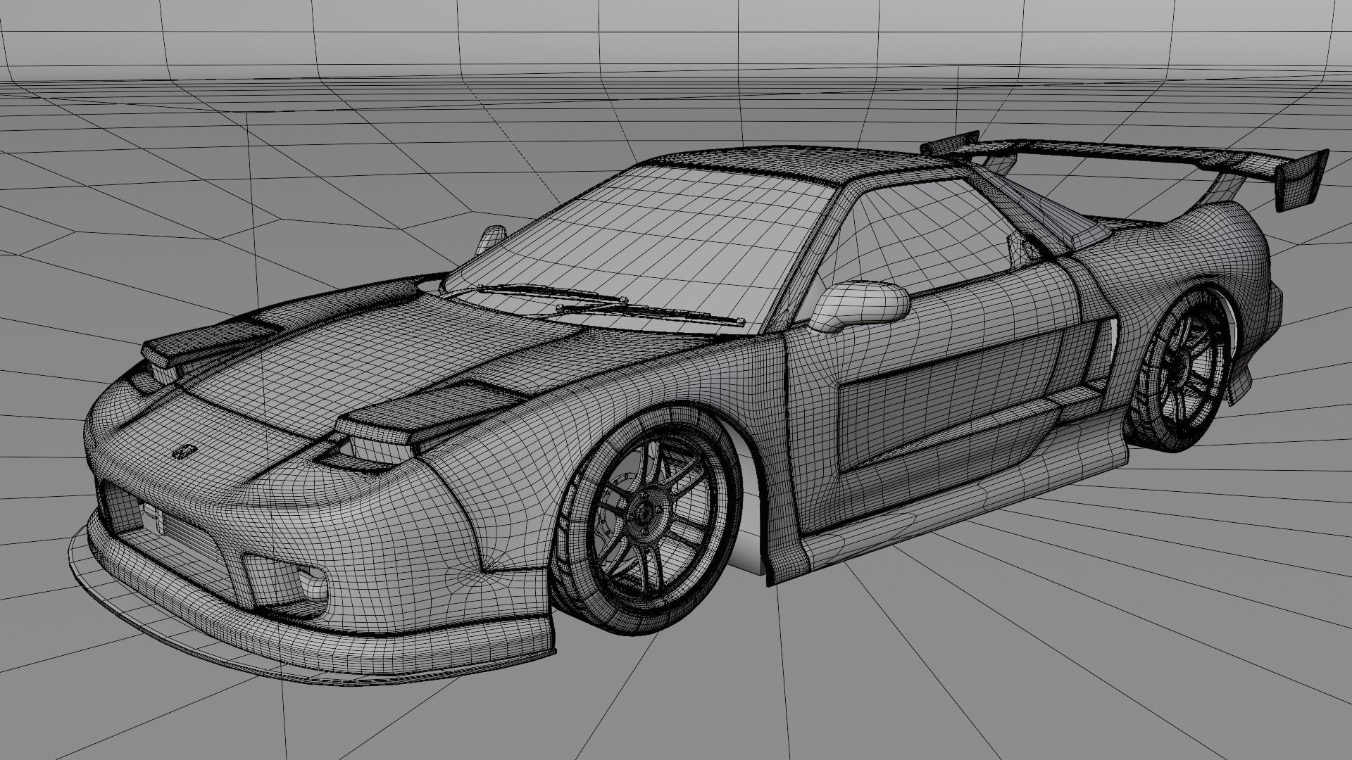 Honda NSX Custom 3D model_9