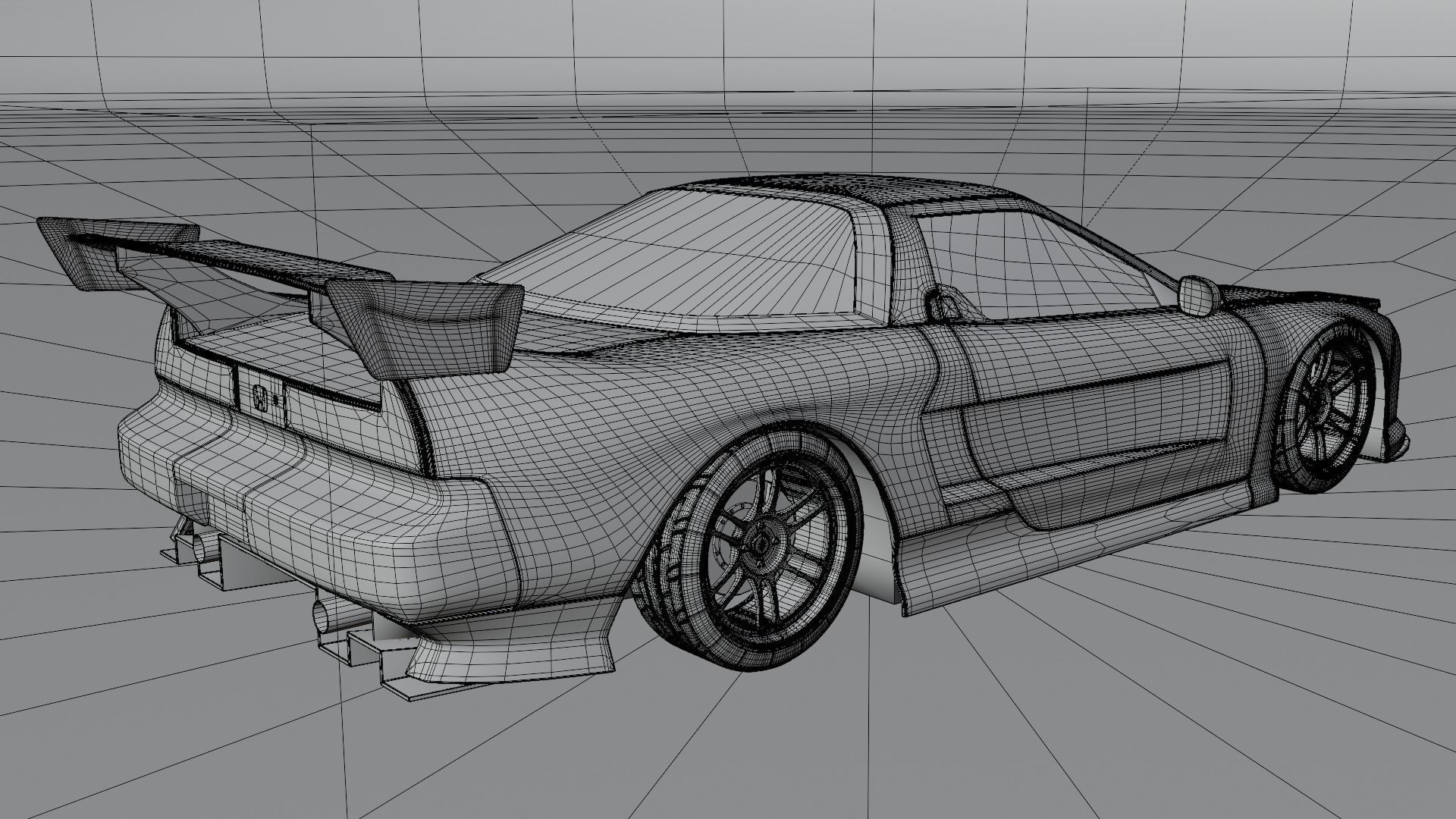 Honda NSX Custom 3D model_8