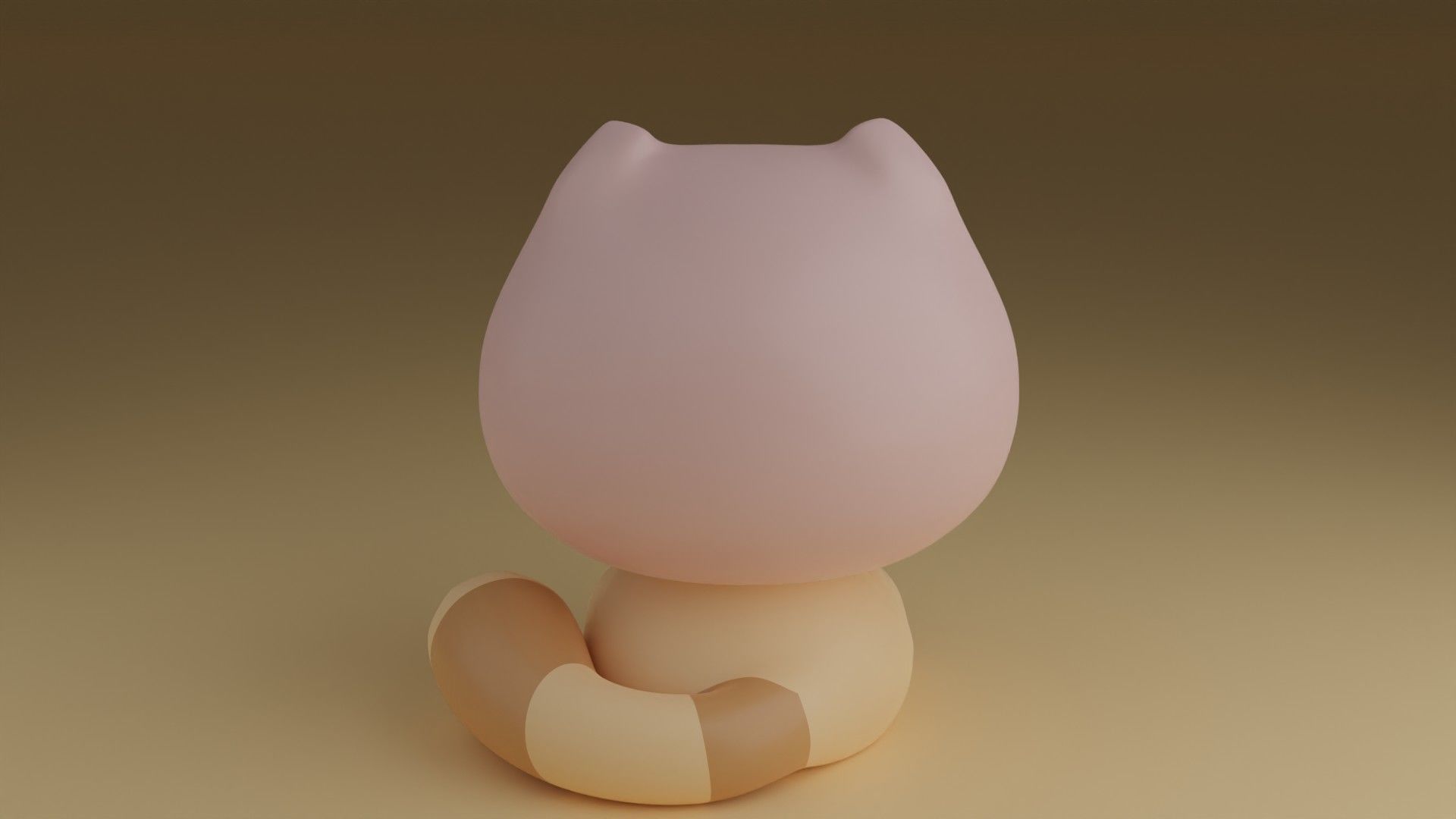 kitty and pig hat 3D print model_11