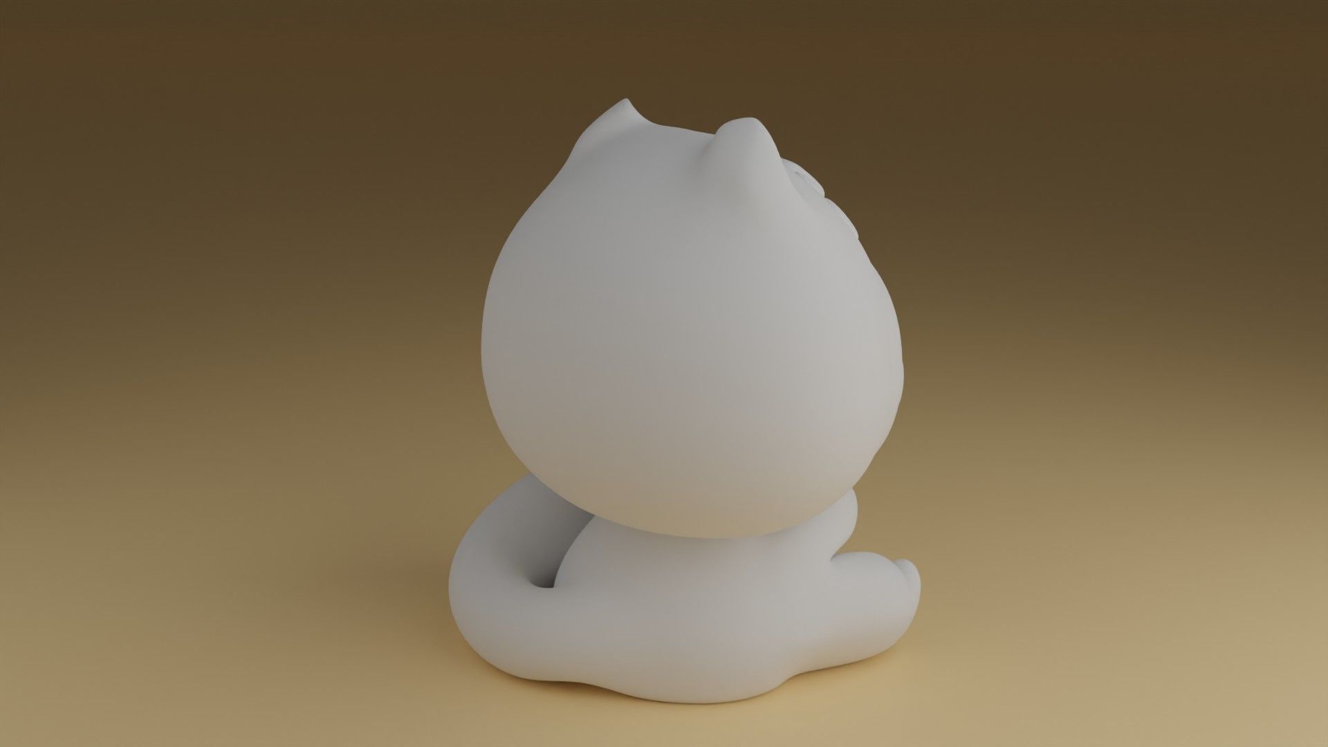 kitty and pig hat 3D print model_3