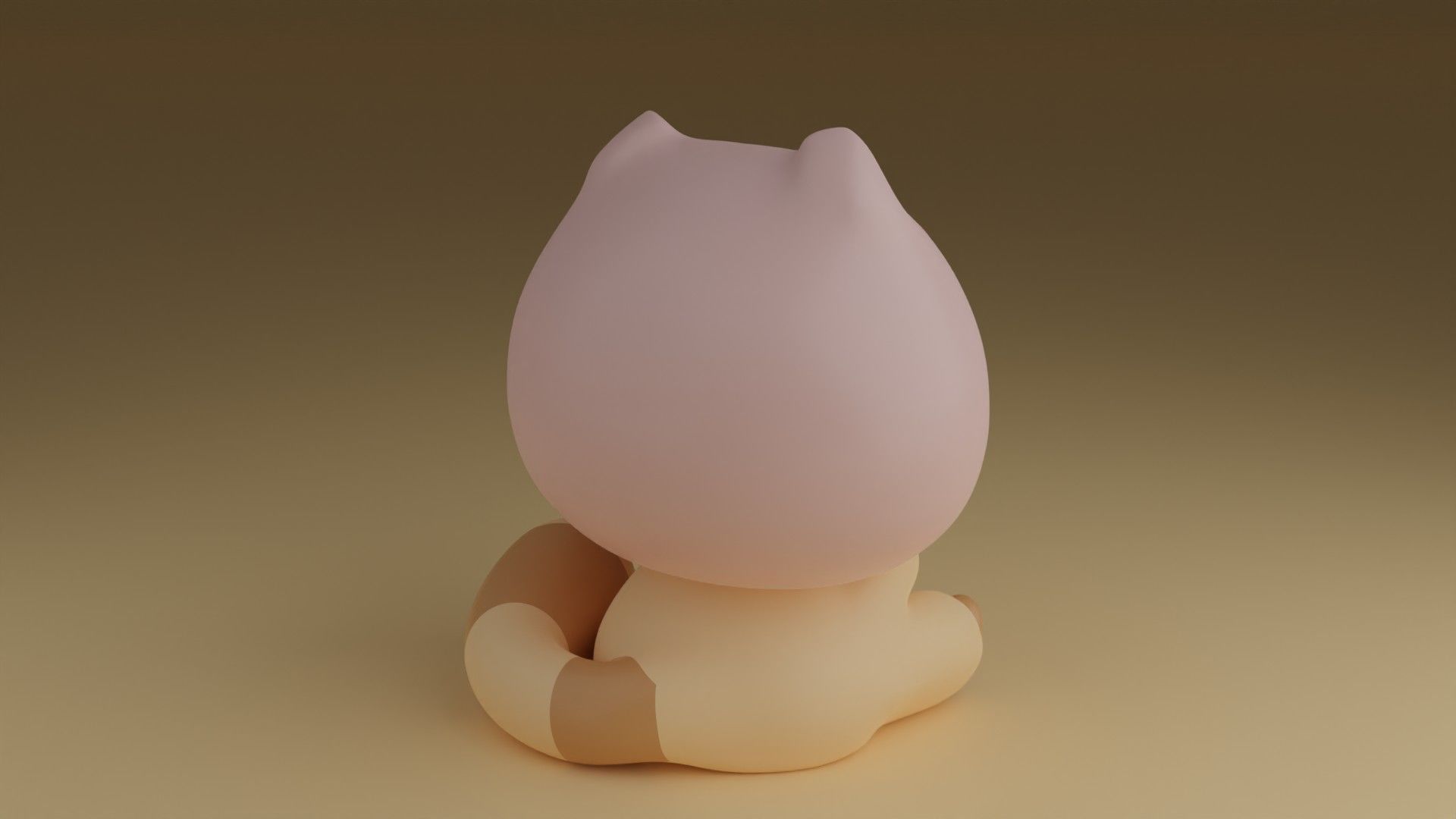 kitty and pig hat 3D print model_10