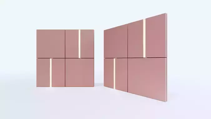 Wall decorative light 3d panel 