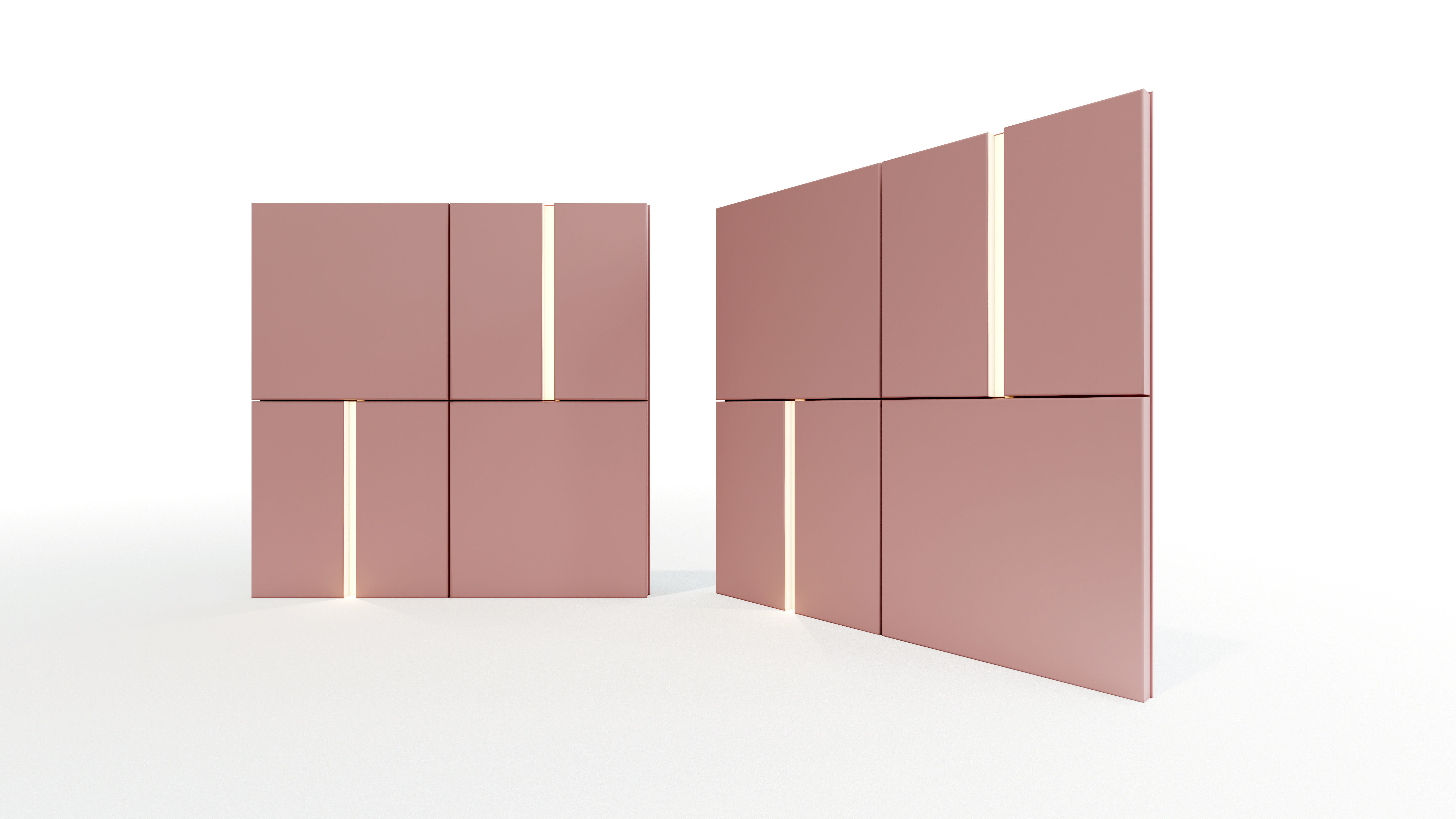 Wall decorative light 3d panel Free 3D model_2