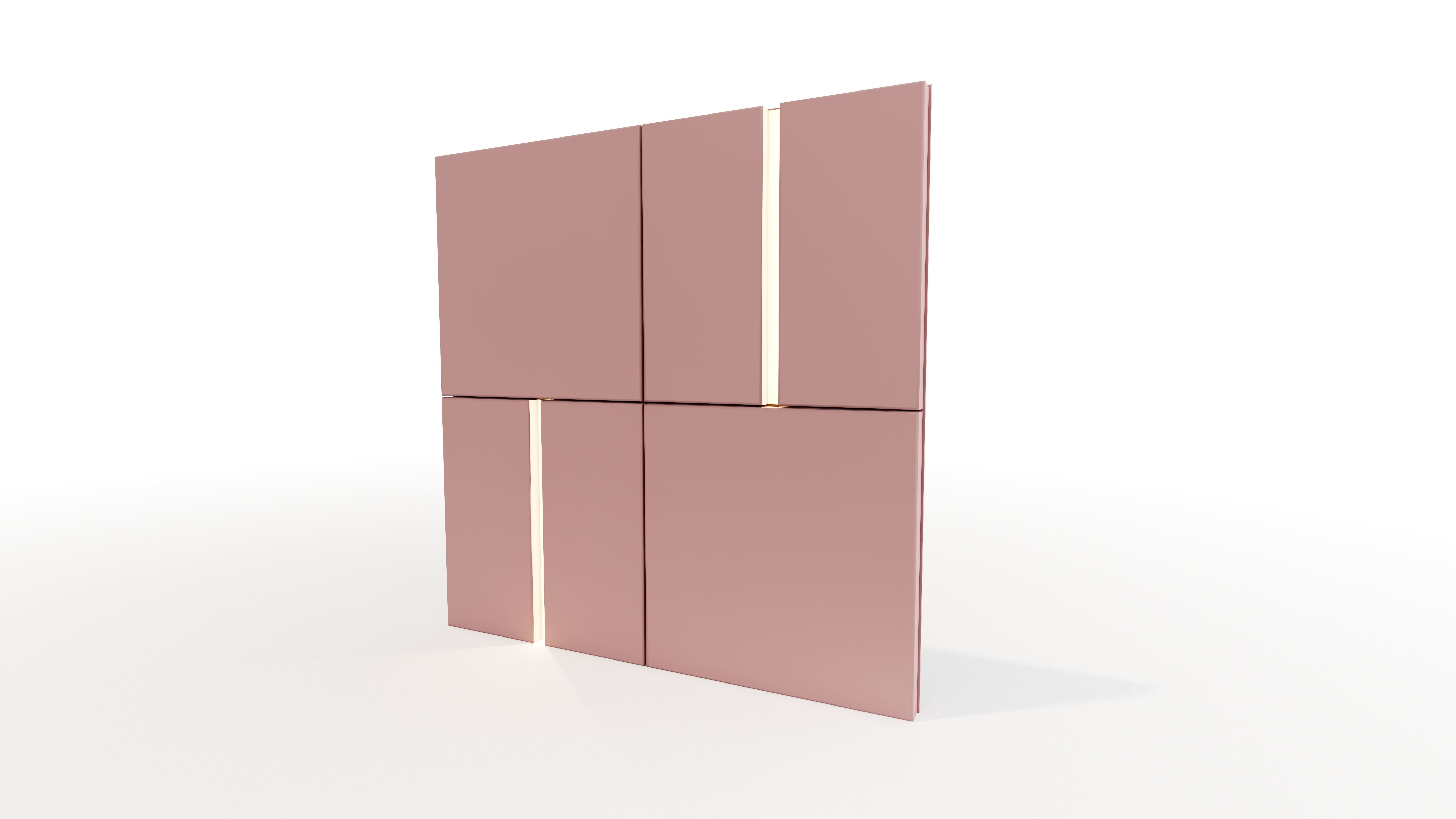 Wall decorative light 3d panel Free 3D model_3