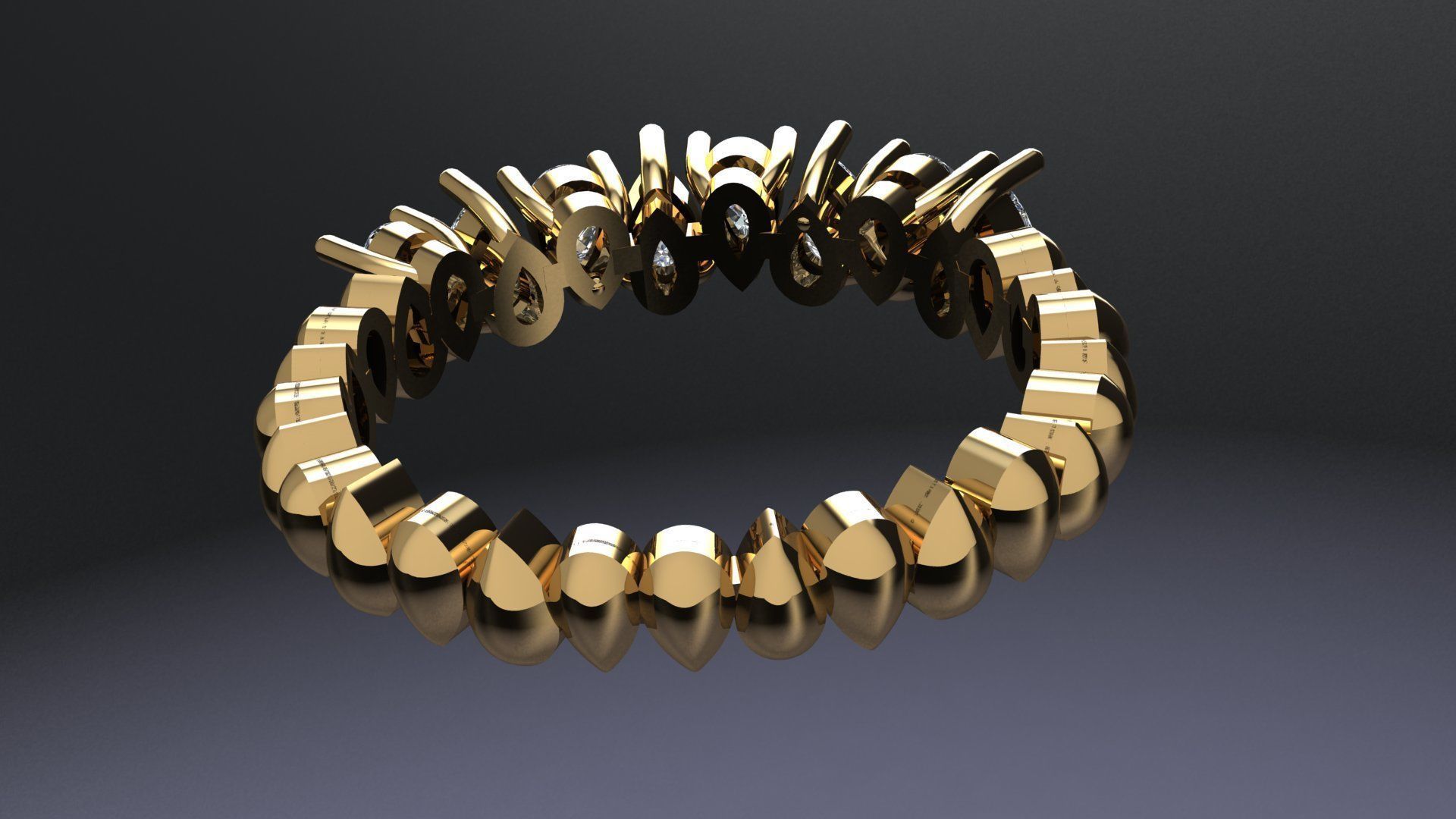 DIAMOND RING 3D print model_2