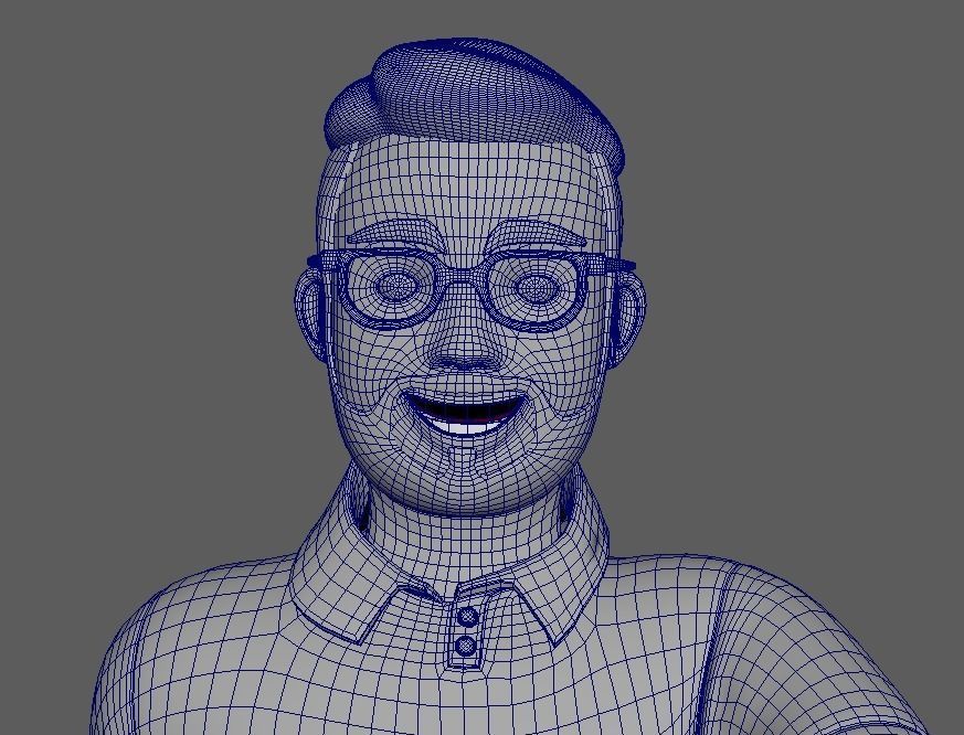 Minimal Man Character 04 Low-poly 3D model_37