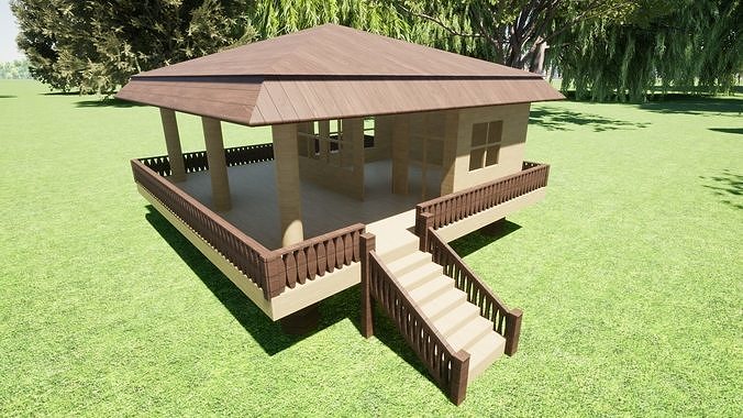 Wooden House-1-0013-01-11-22 3D model
