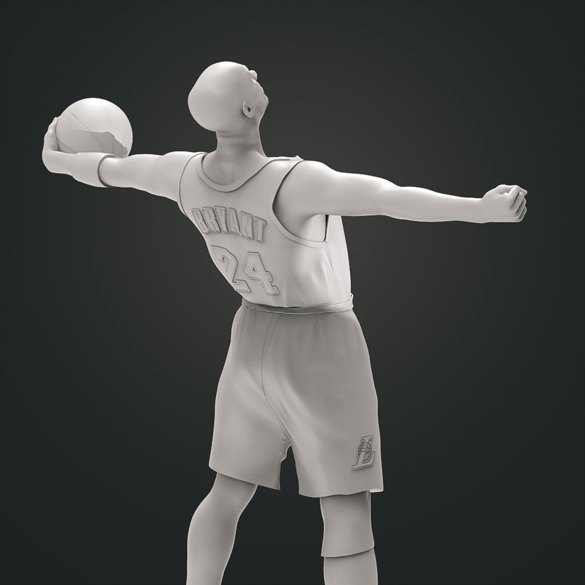 Kobe Bryant 3D Printable 9 3D model 3D printable | CGTrader