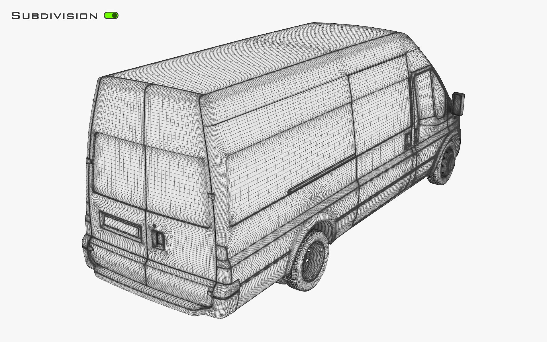 Cargo Van v 1 3D model_24