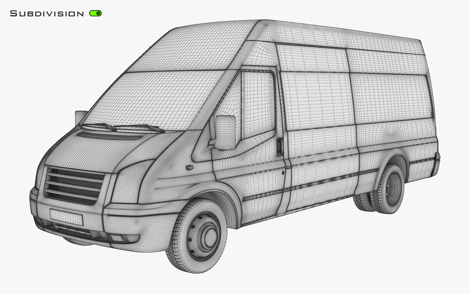Cargo Van v 1 3D model_12