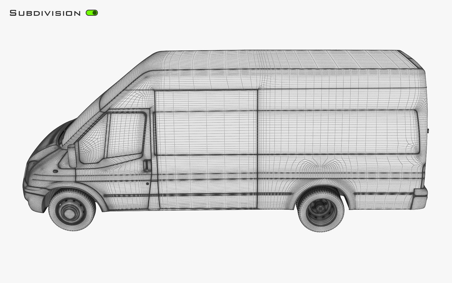 Cargo Van v 1 3D model_28