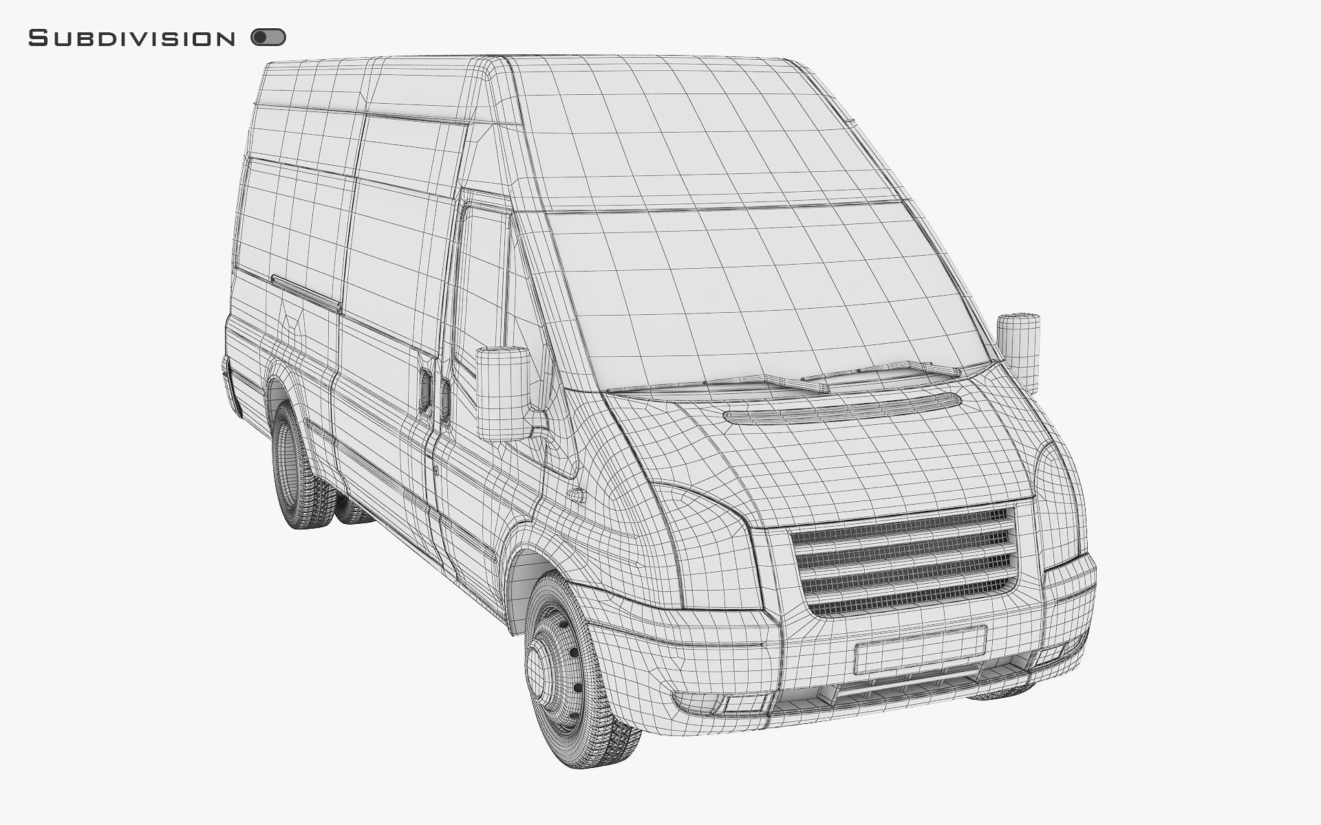 Cargo Van v 1 3D model_17