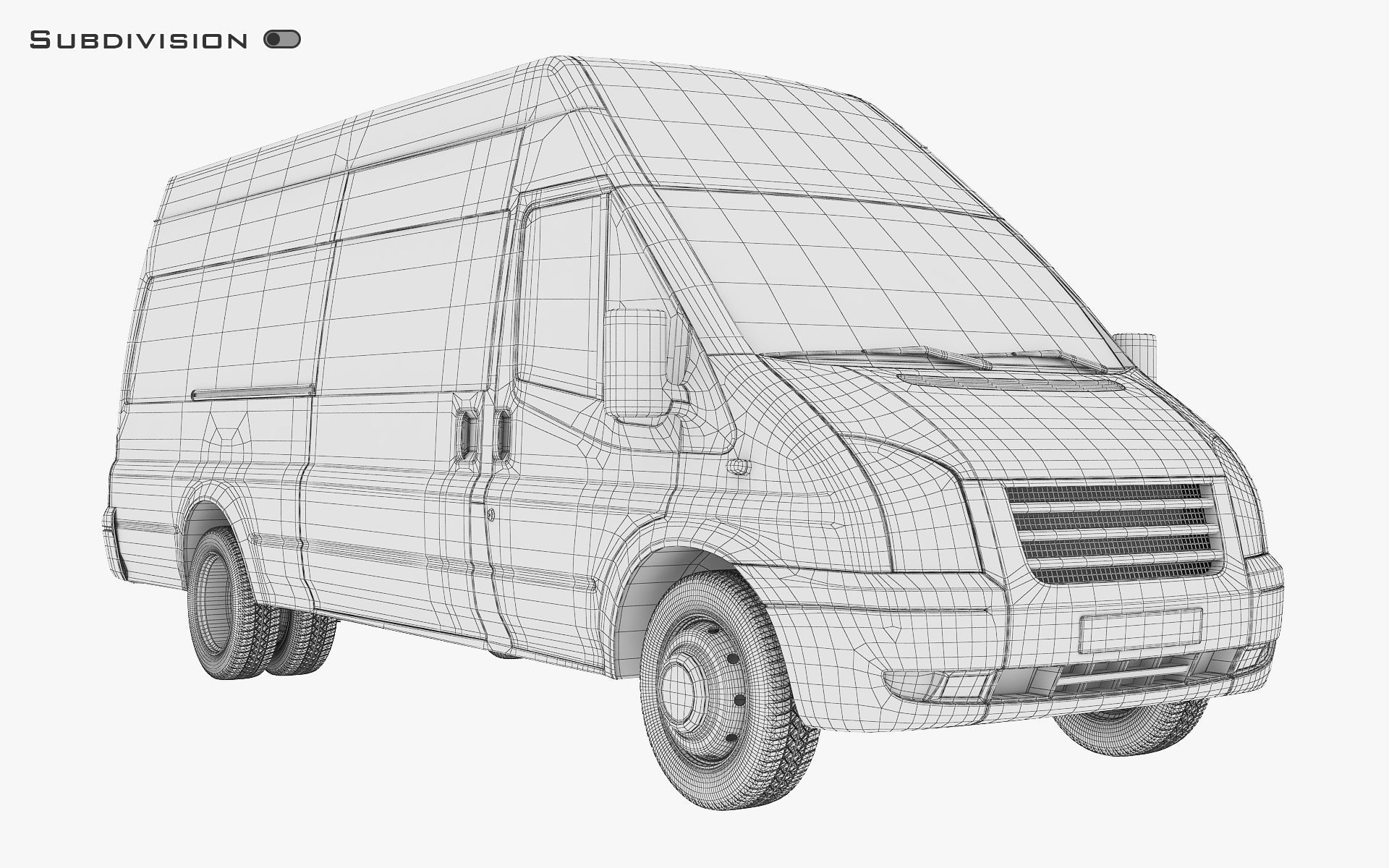 Cargo Van v 1 3D model_21