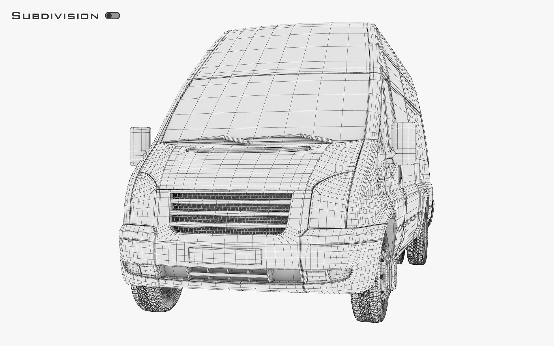 Cargo Van v 1 3D model_23