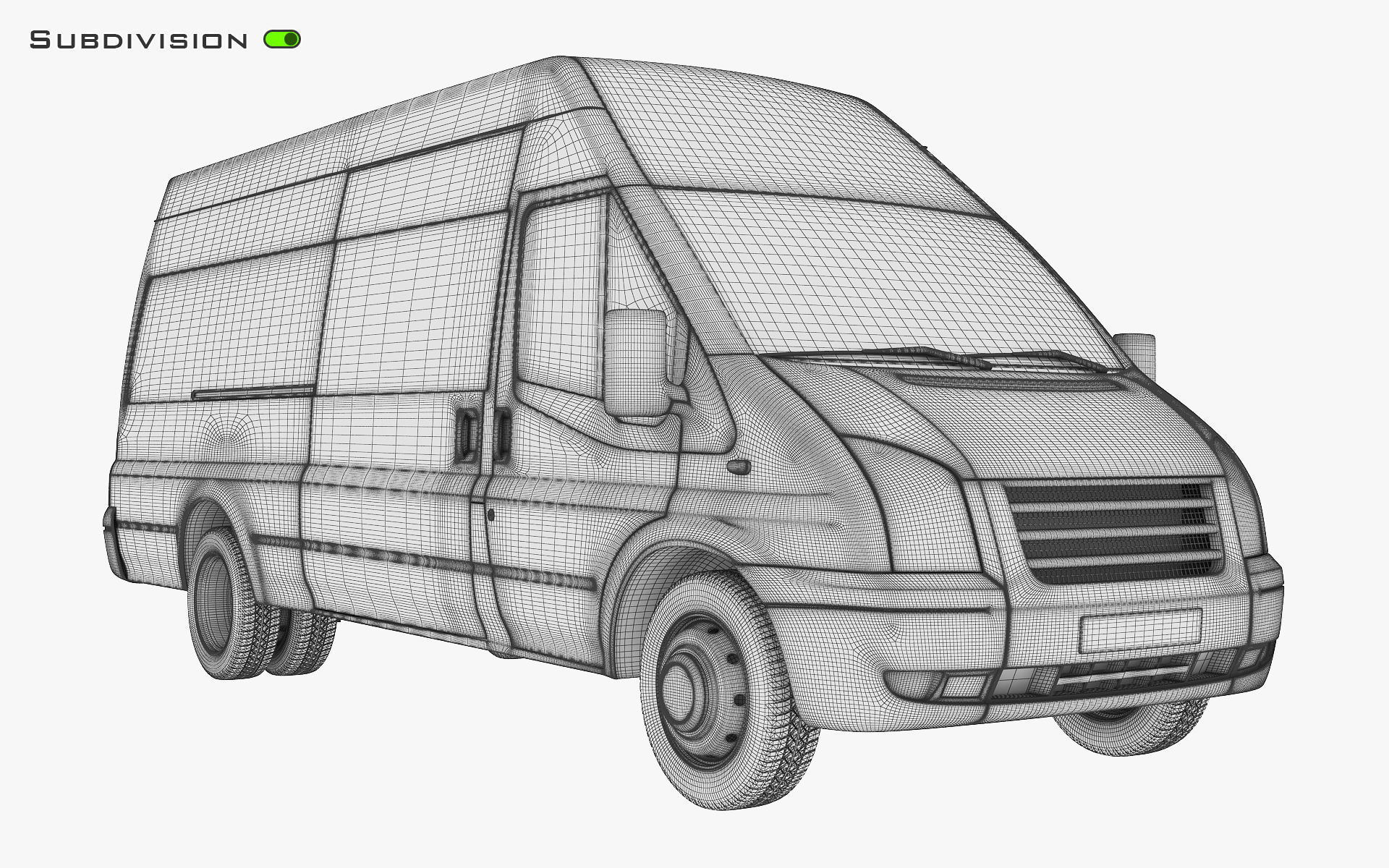 Cargo Van v 1 3D model_20