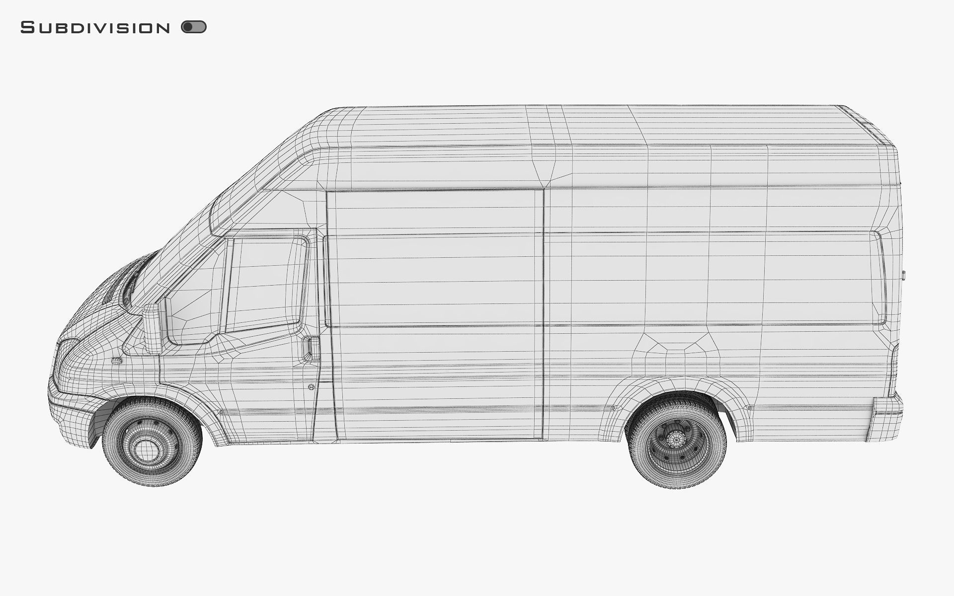 Cargo Van v 1 3D model_29
