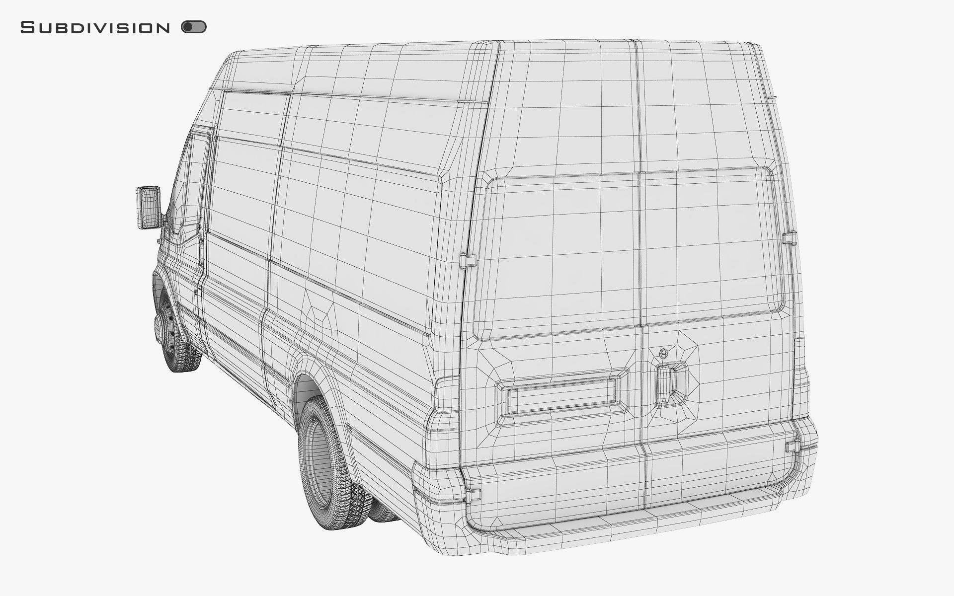 Cargo Van v 1 3D model_19