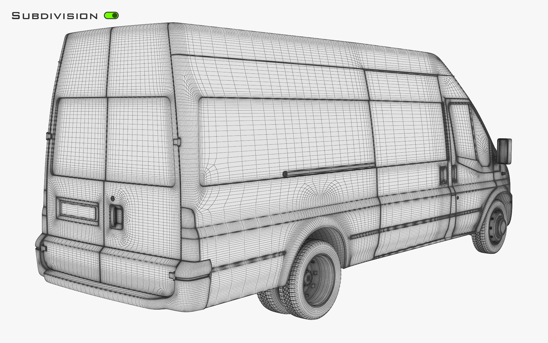 Cargo Van v 1 3D model_14