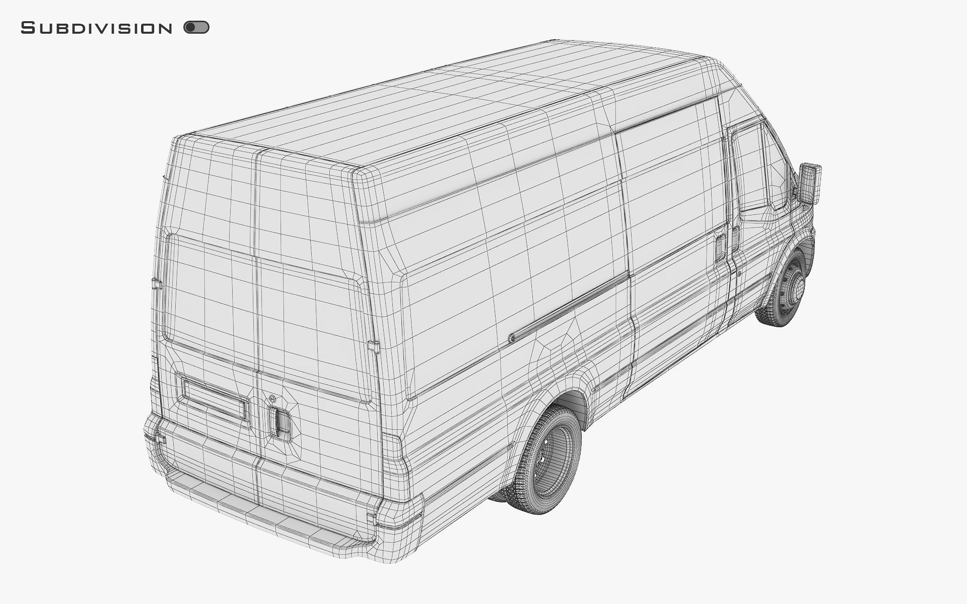 Cargo Van v 1 3D model_25