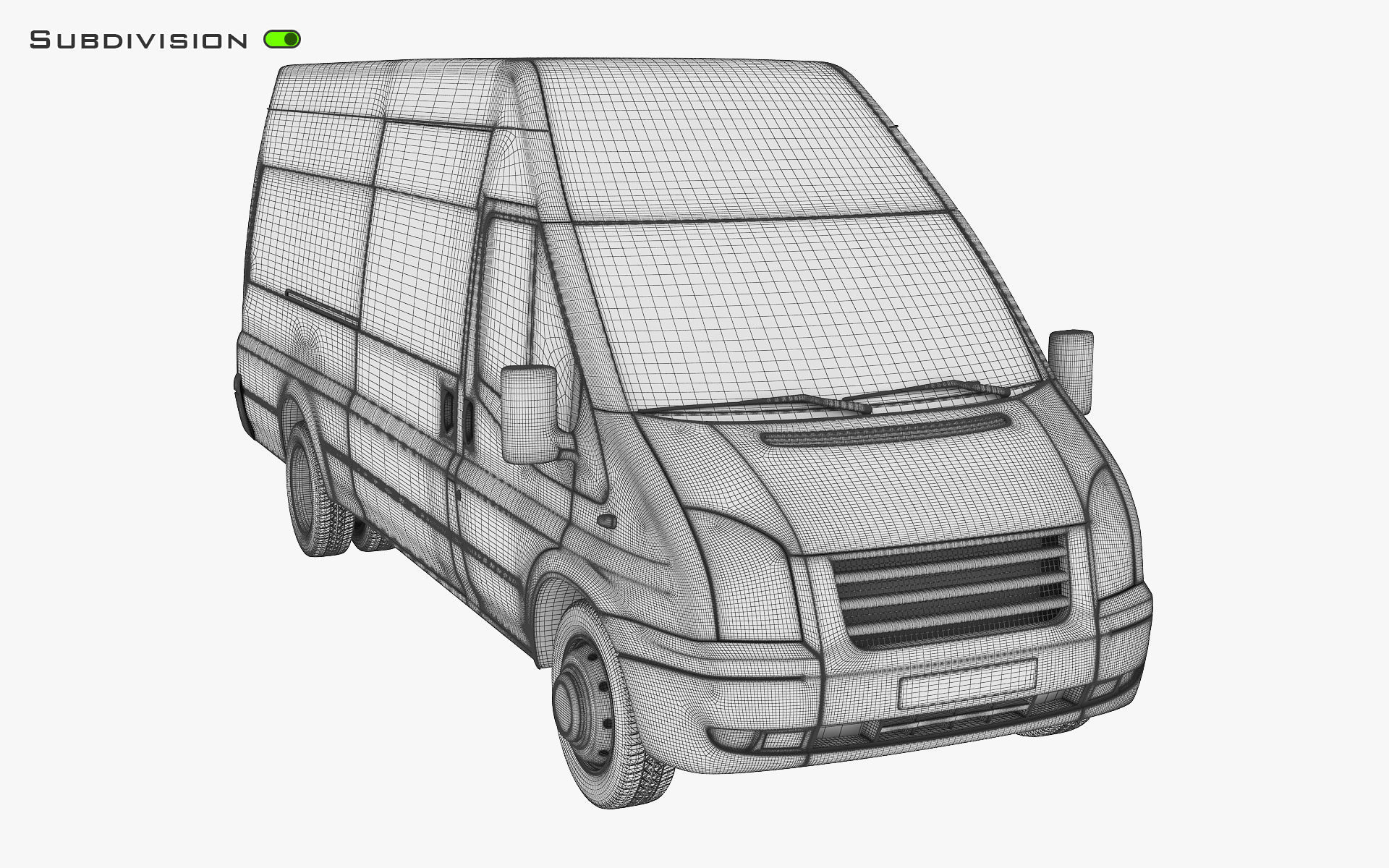 Cargo Van v 1 3D model_16