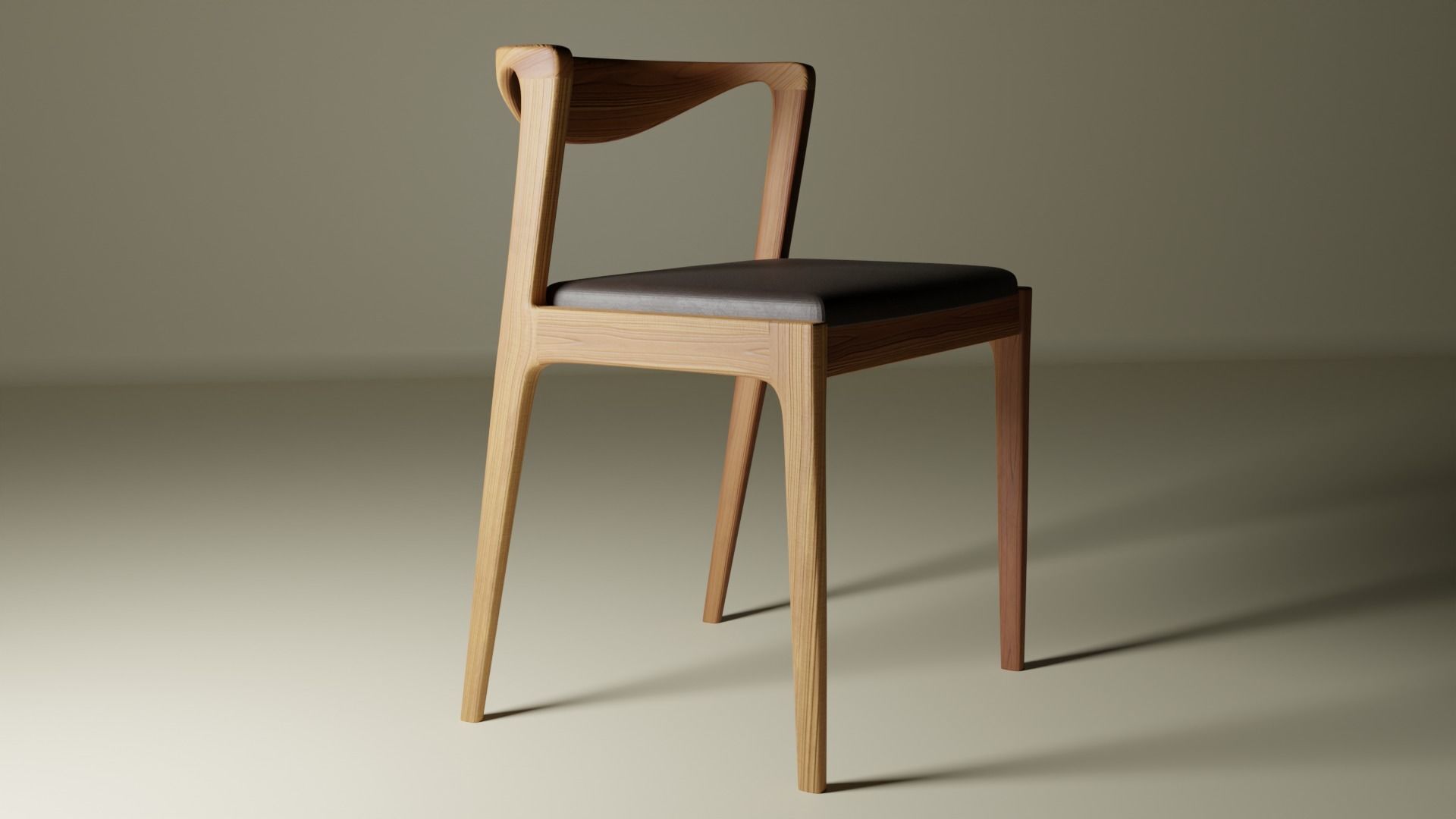 CHAIR 3D model Lowpoly 3D model_2