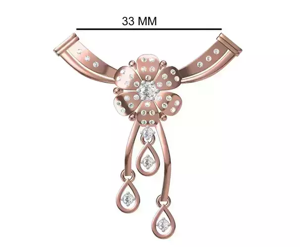 Women Necklace Pendant STL JCD Details