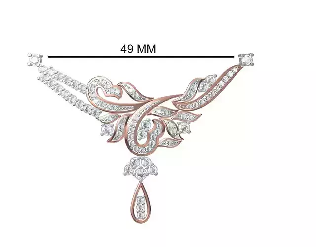 Women Necklace Pendant STL JCD Details