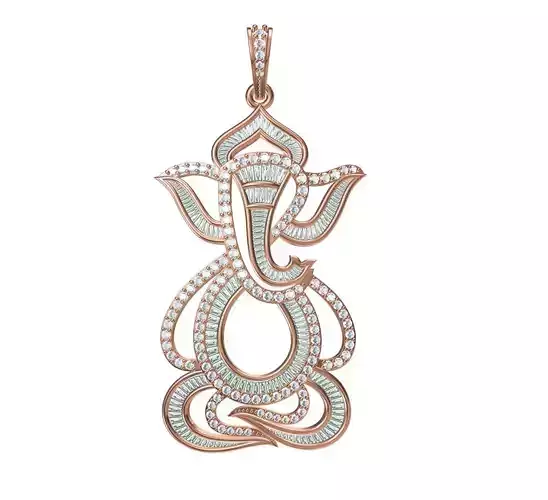 Women Unique Pendant STL JCD Details