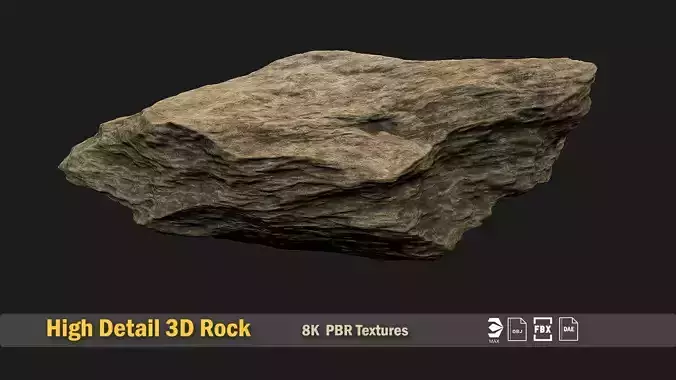 High Detail 3D Rock