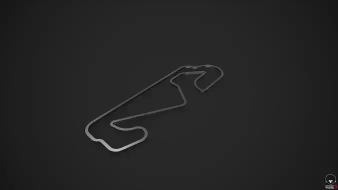 Cataluna Race Track - Spain - 3D Printable 3D print model